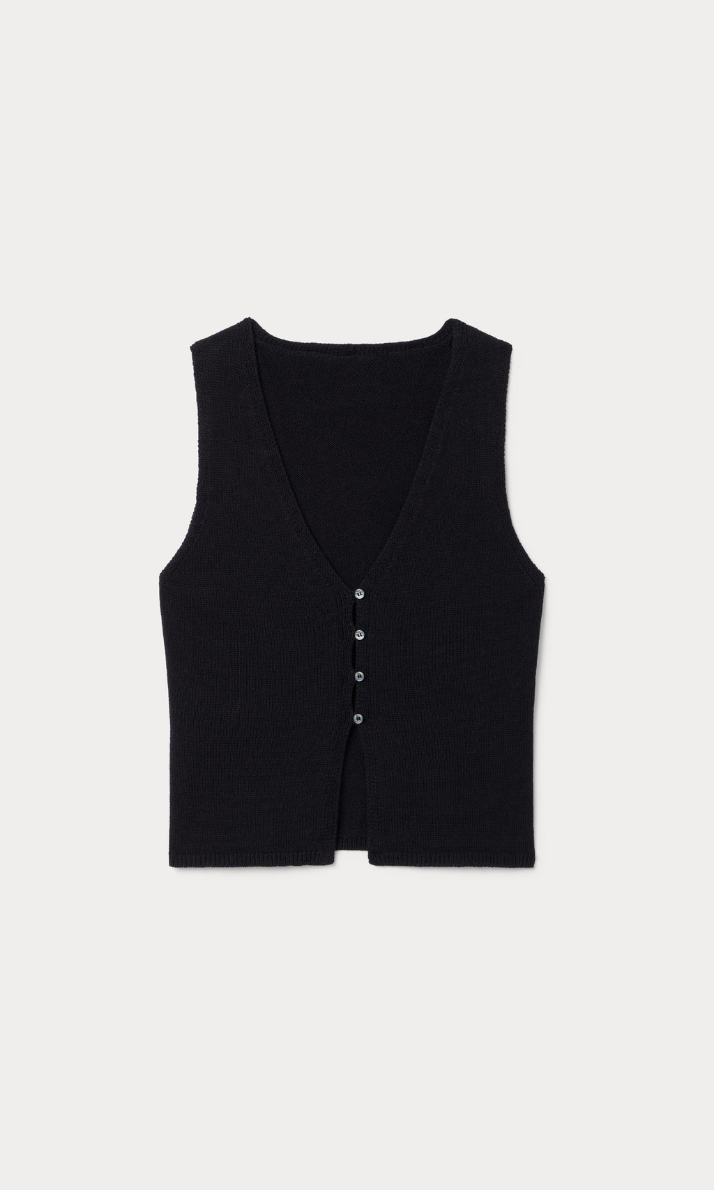 Luxury THE KNIT VEST BLACK