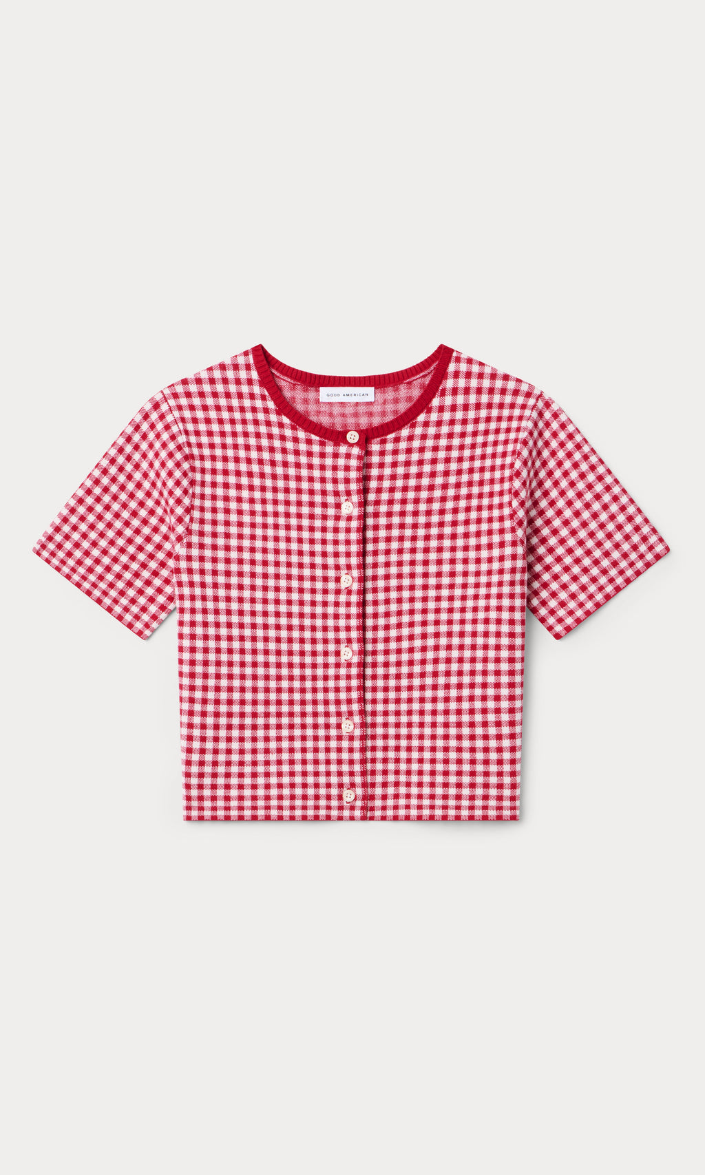 Luxury THE KEEPSAKE CARDIGAN CHERRY GINGHAM