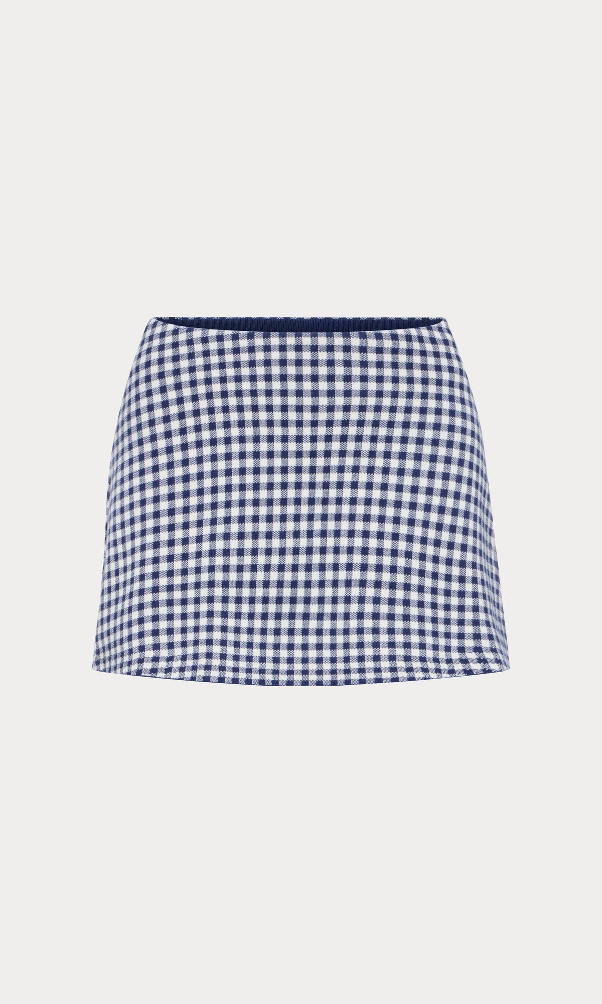 Luxury THE KEEPSAKE SKORT NAVY GINGHAM