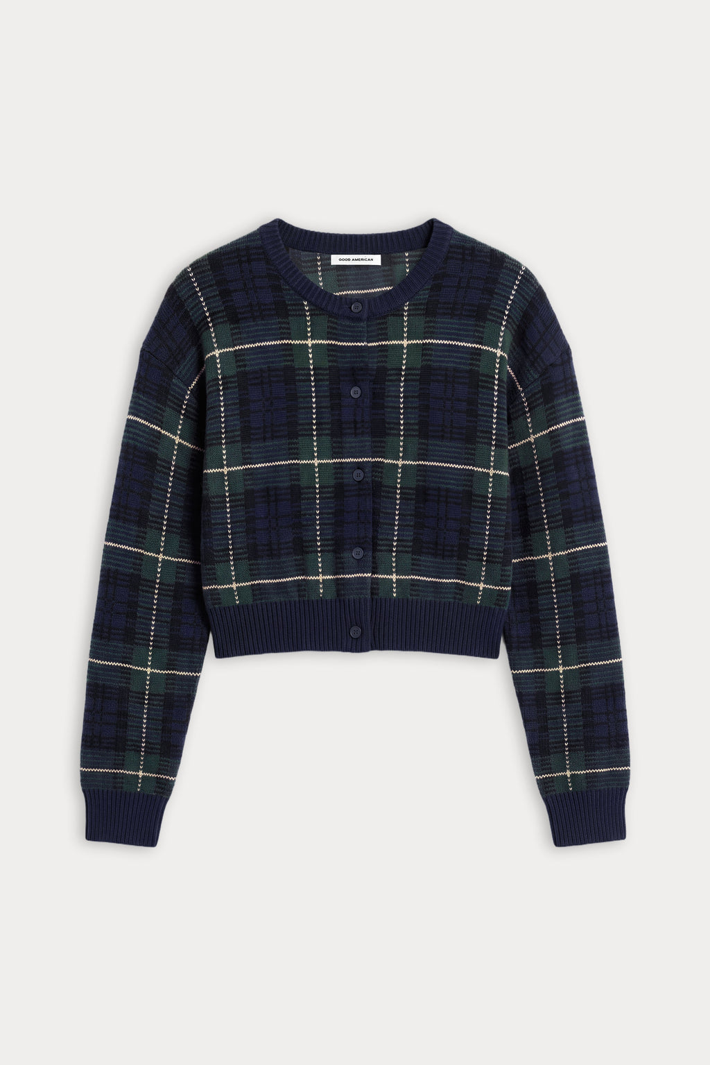 Luxury THE JACQUARD CARDIGAN FOREST PLAID