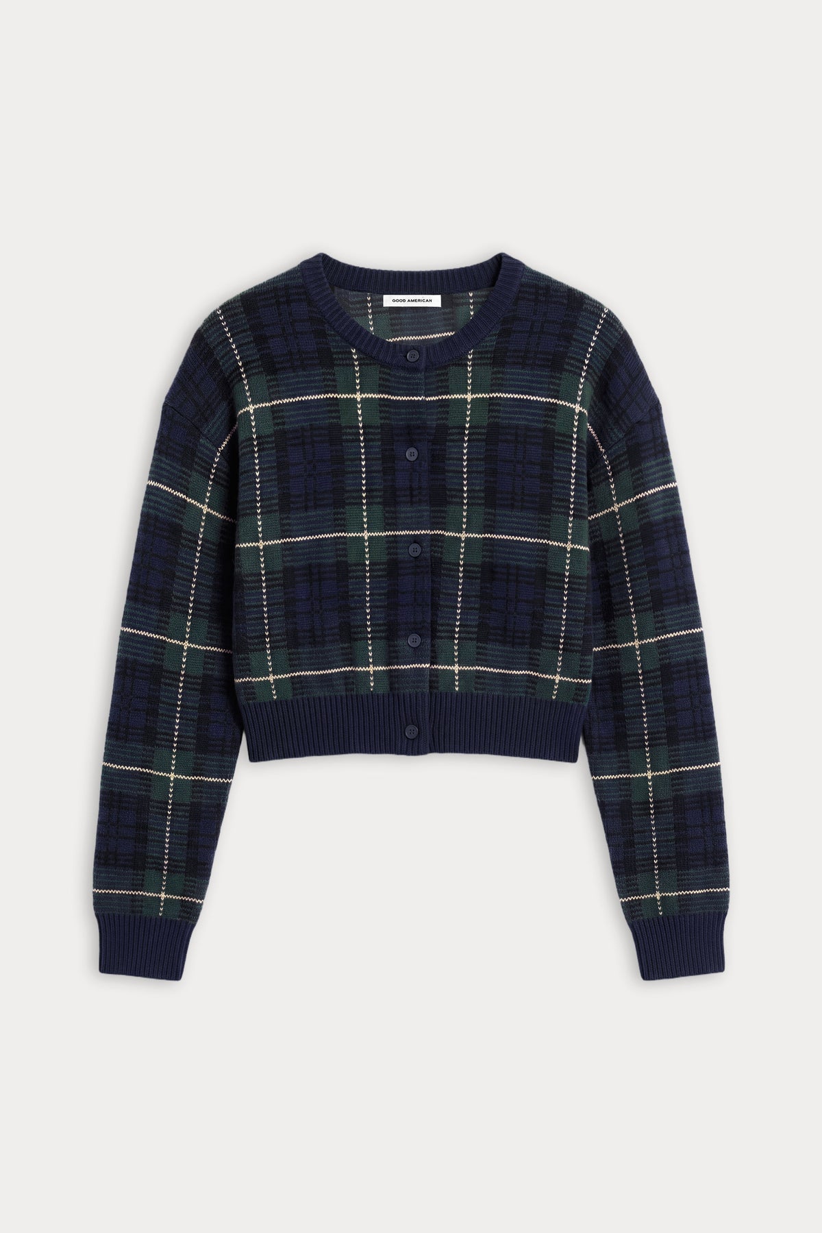 Luxury THE JACQUARD CARDIGAN FOREST PLAID