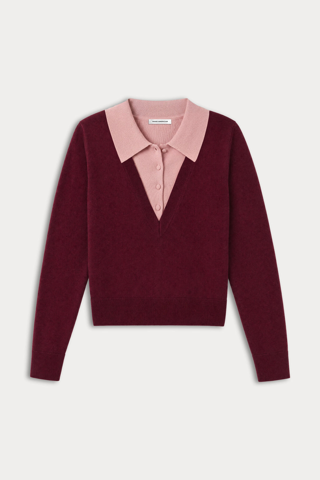 Luxury THE TWO IN ONE SWEATER BERRY NOIR WITH BLUSH