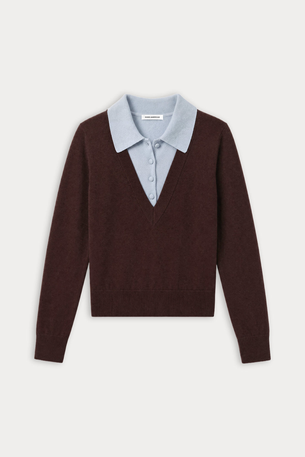 Luxury THE TWO IN ONE SWEATER MOCHA WITH SKY