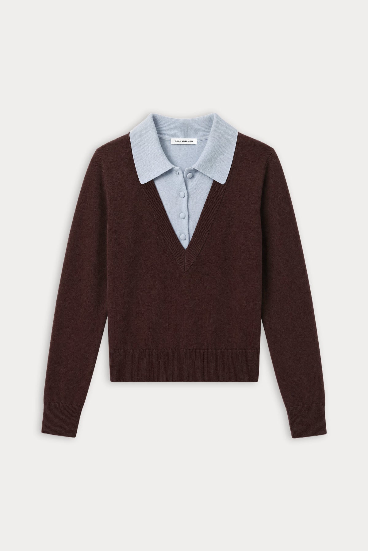 Luxury THE TWO IN ONE SWEATER MOCHA WITH SKY