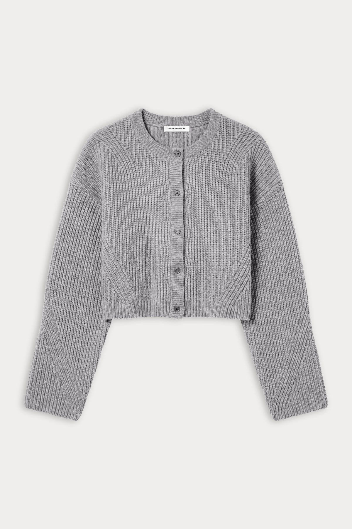 Luxury THE CHUNKY KNIT CARDIGAN HEATHER GREY