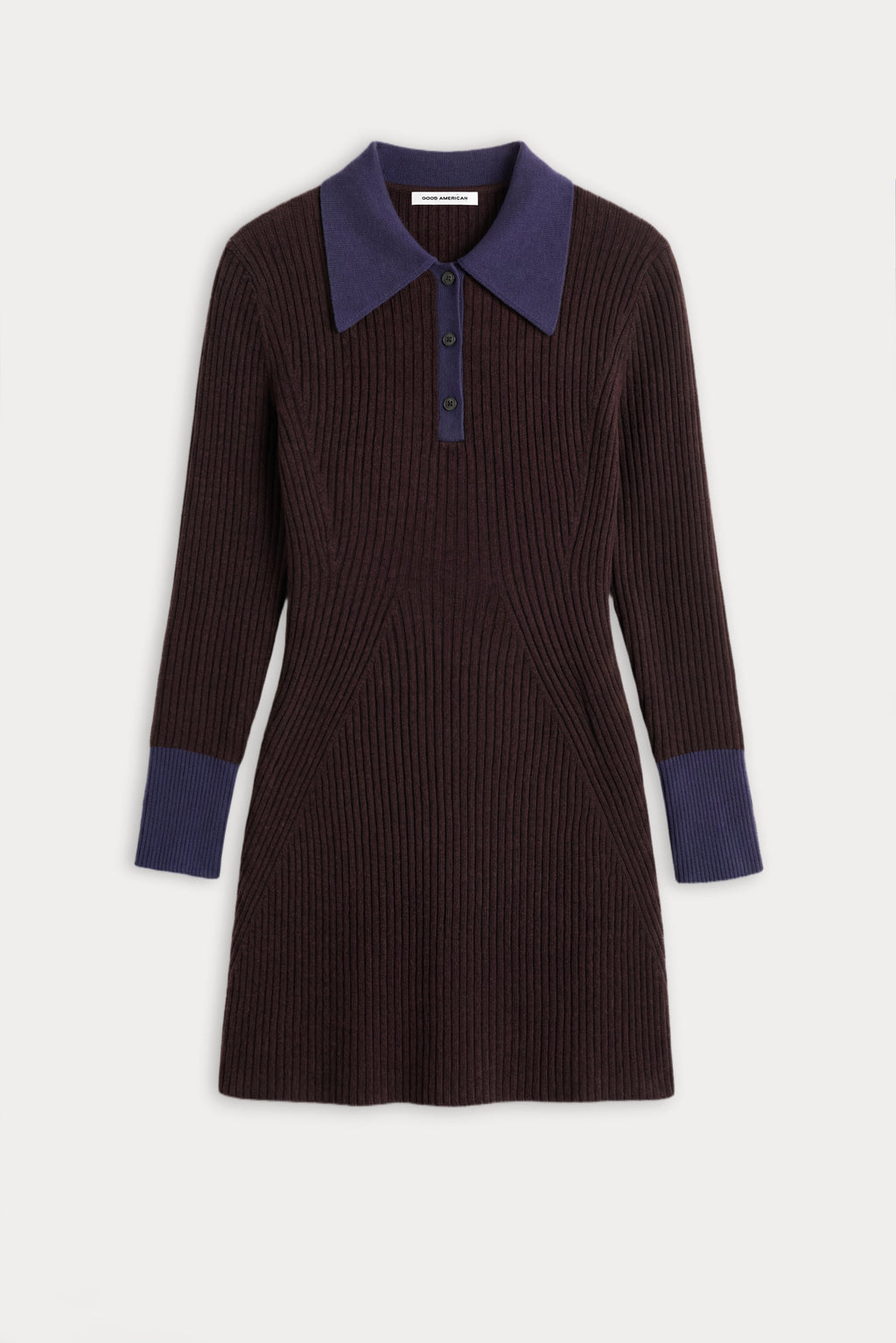 Luxury THE KNIT POLO MINI DRESS ESPRESSO