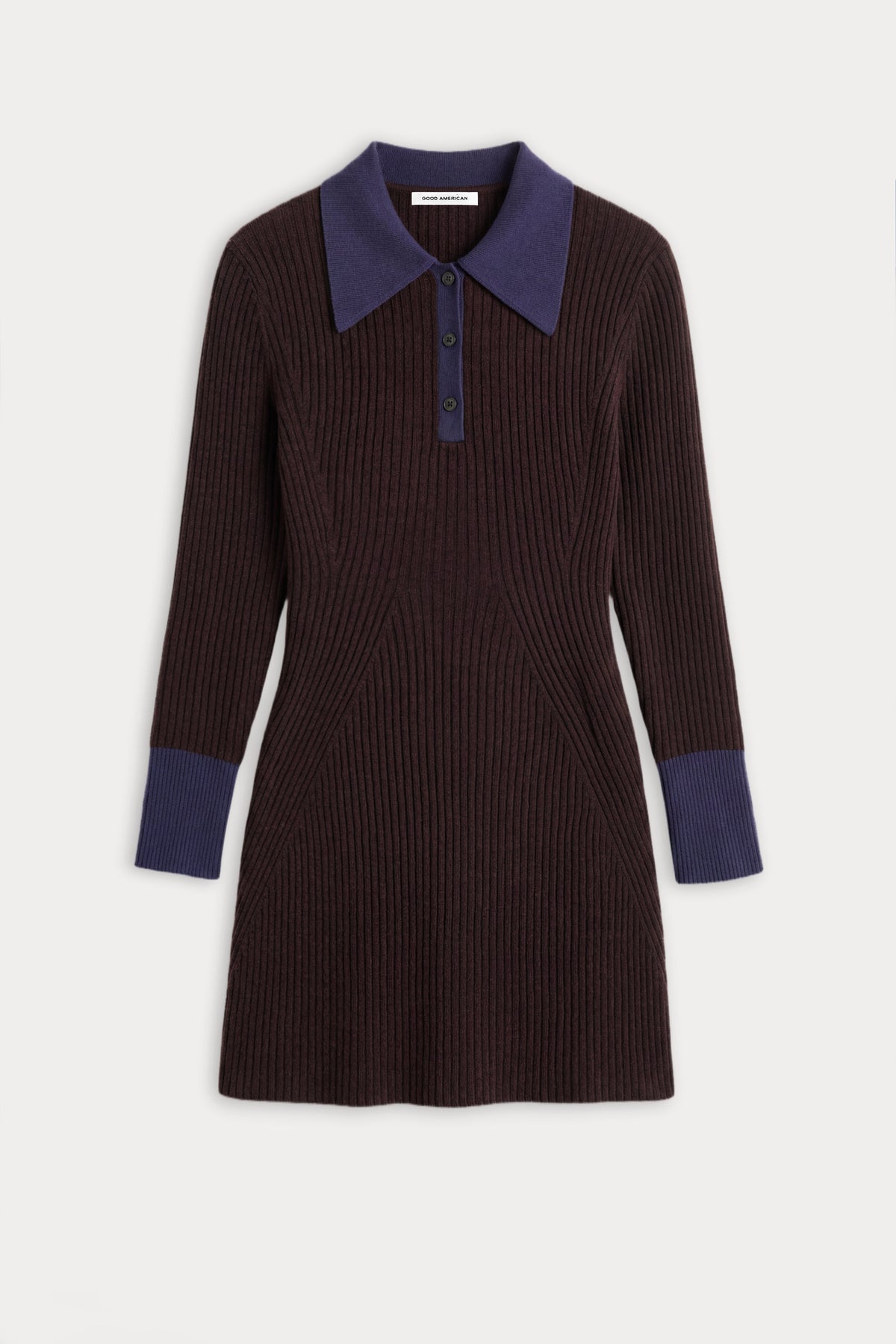 Luxury THE KNIT POLO MINI DRESS ESPRESSO