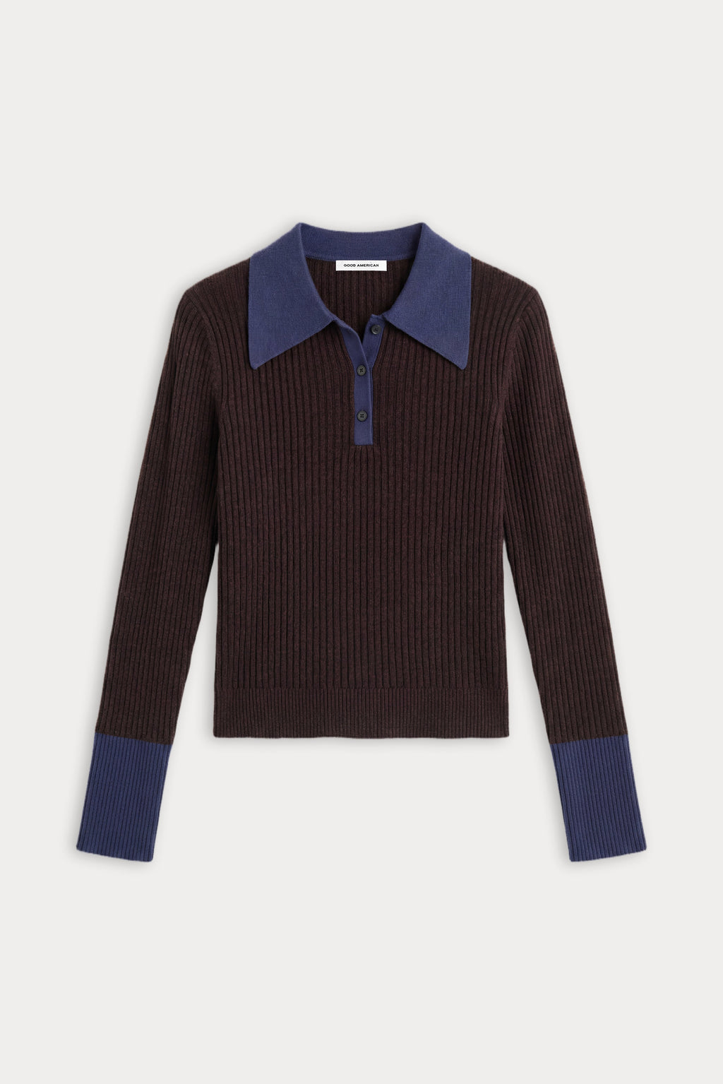 Luxury THE KNIT POLO SWEATER ESPRESSO