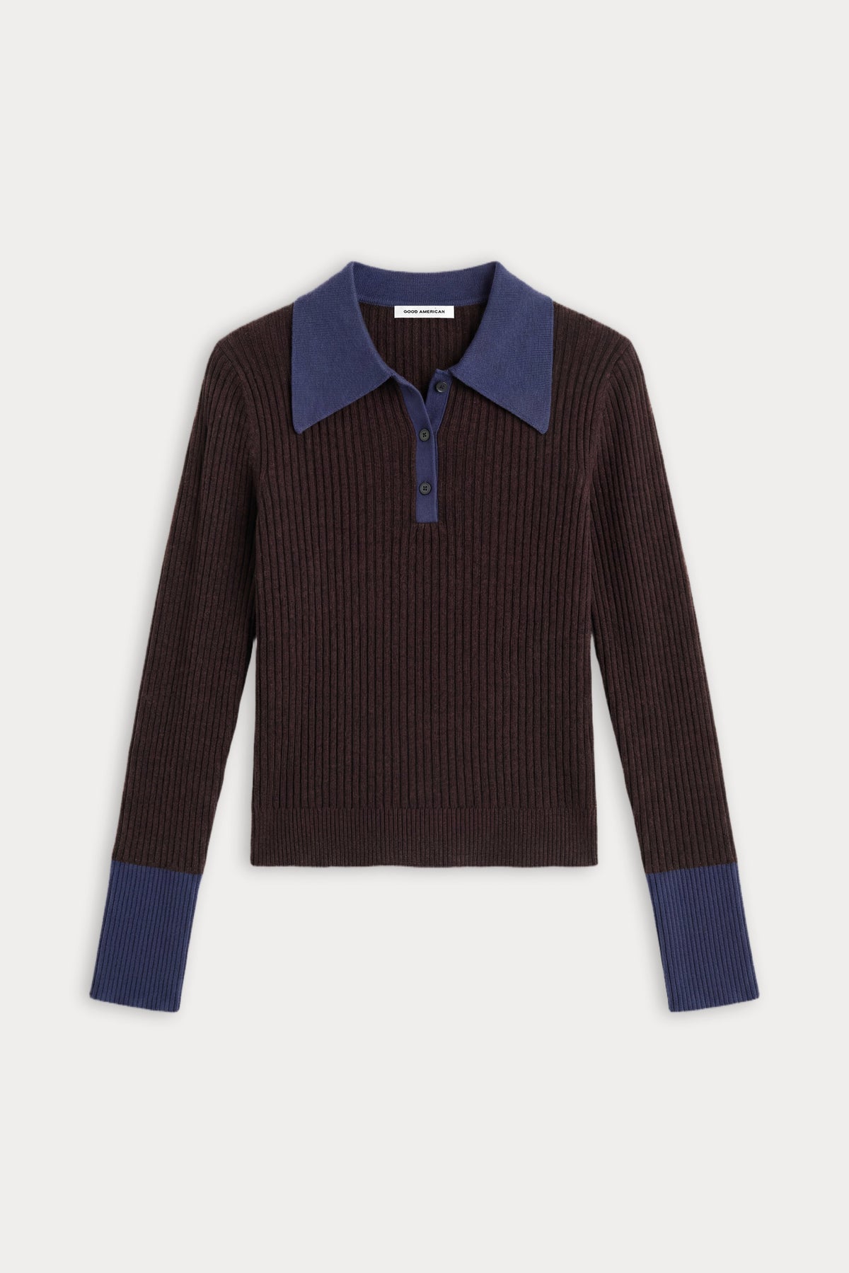 Luxury THE KNIT POLO SWEATER ESPRESSO