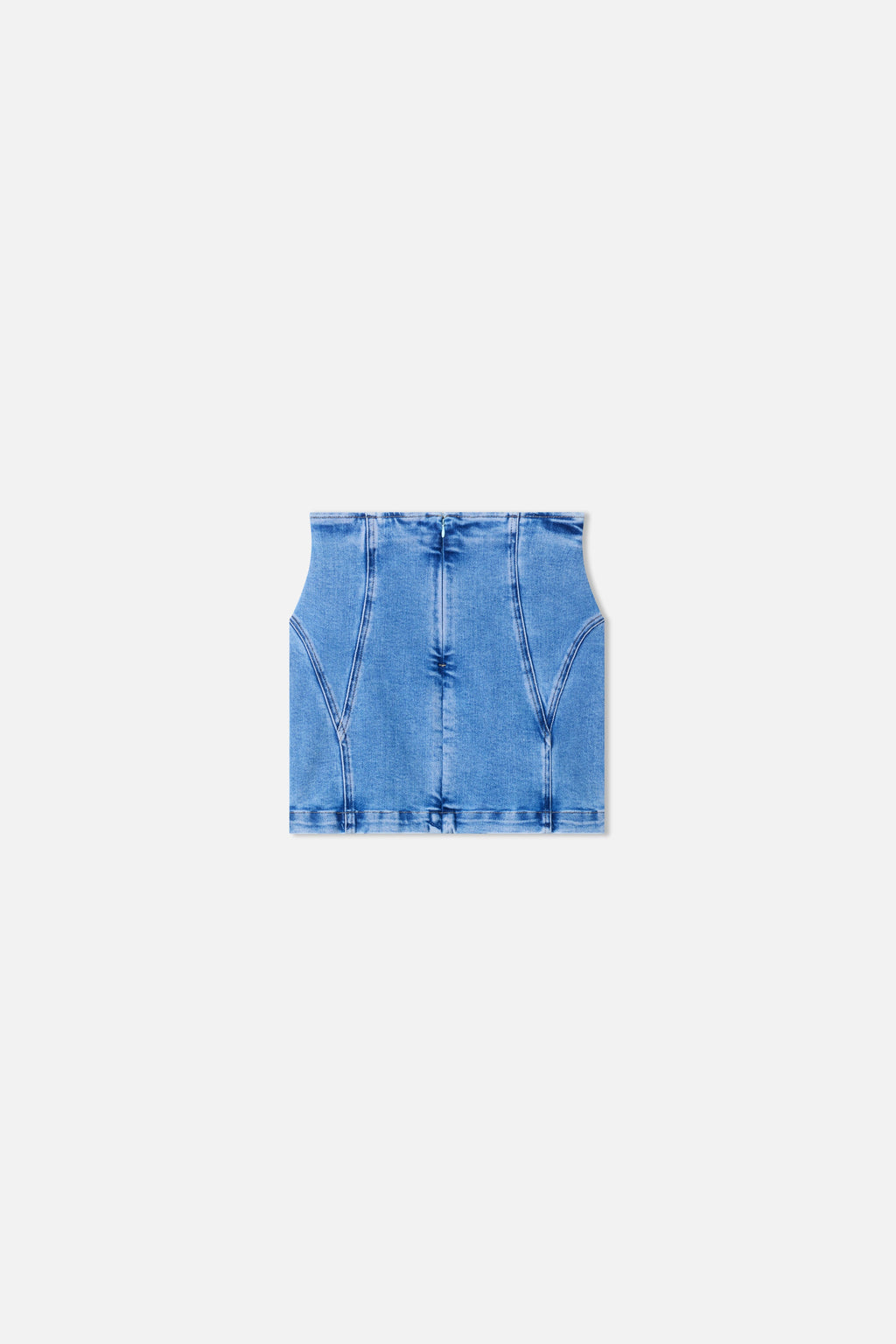 Luxury DOLLY LACE UP MINI SKIRT INDIGO1090
