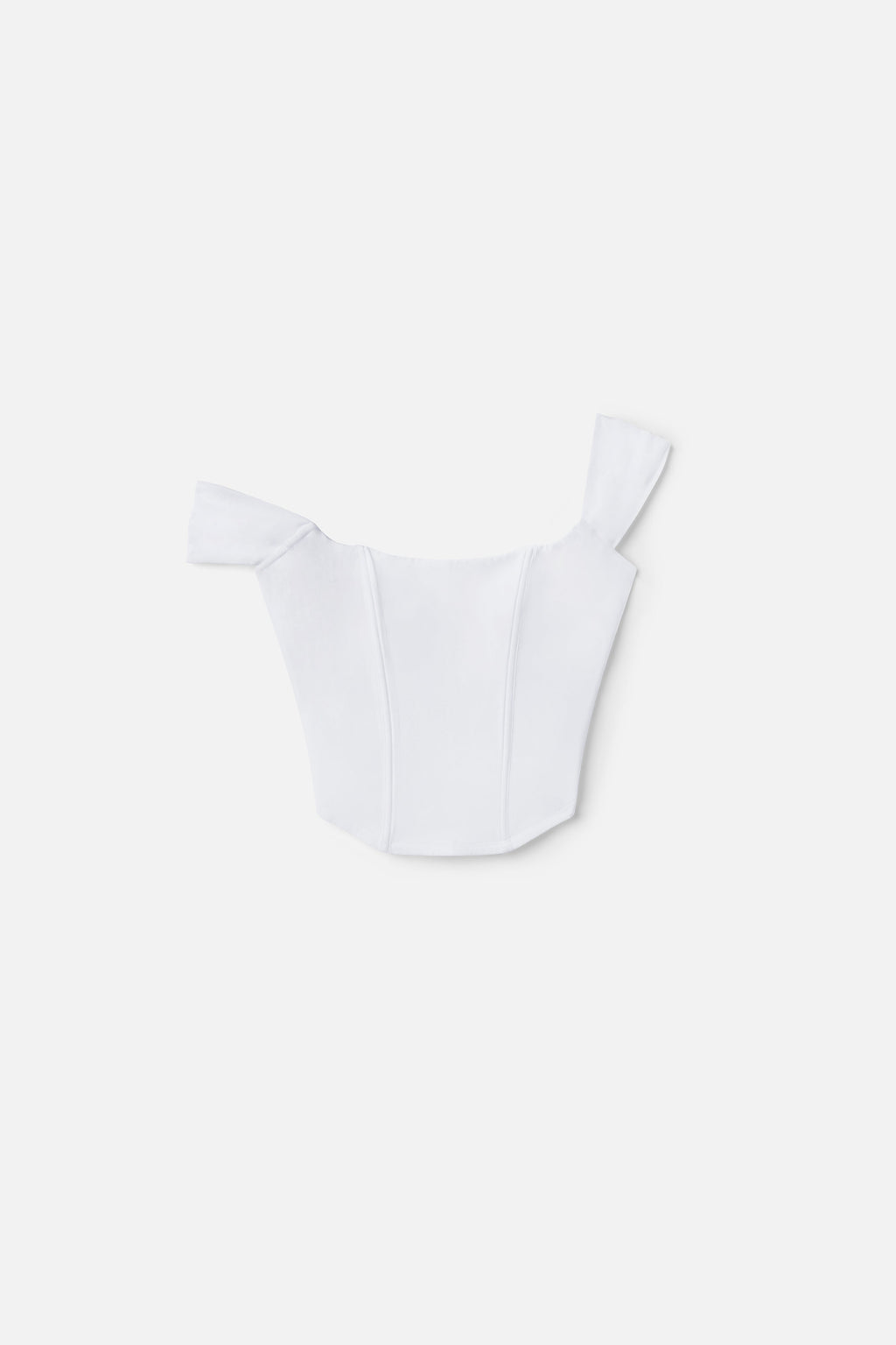 Luxury DOLLY SUPER STRETCH CORSET TOP WHITE001