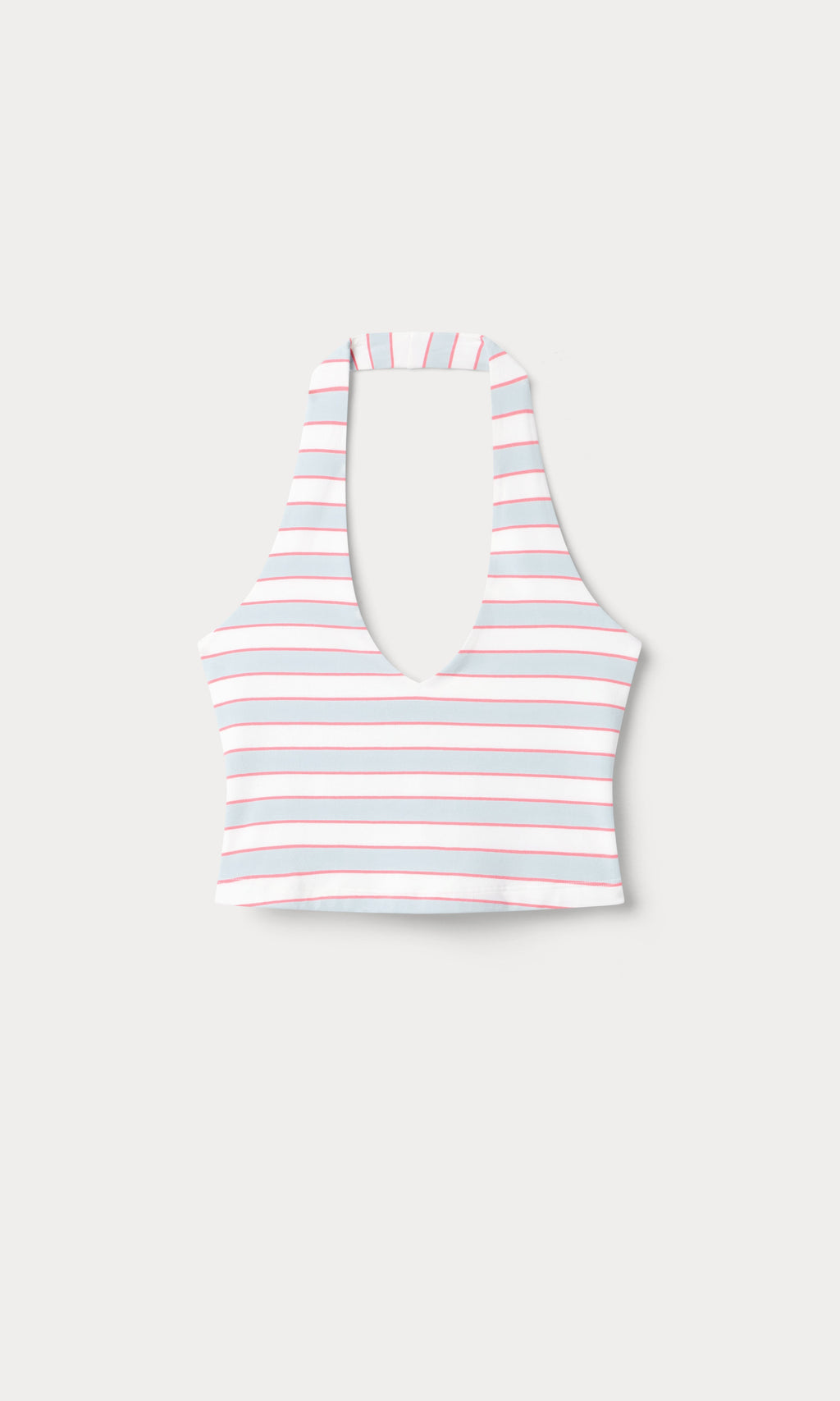 Luxury THE HALTER TANK SKY STRIPE