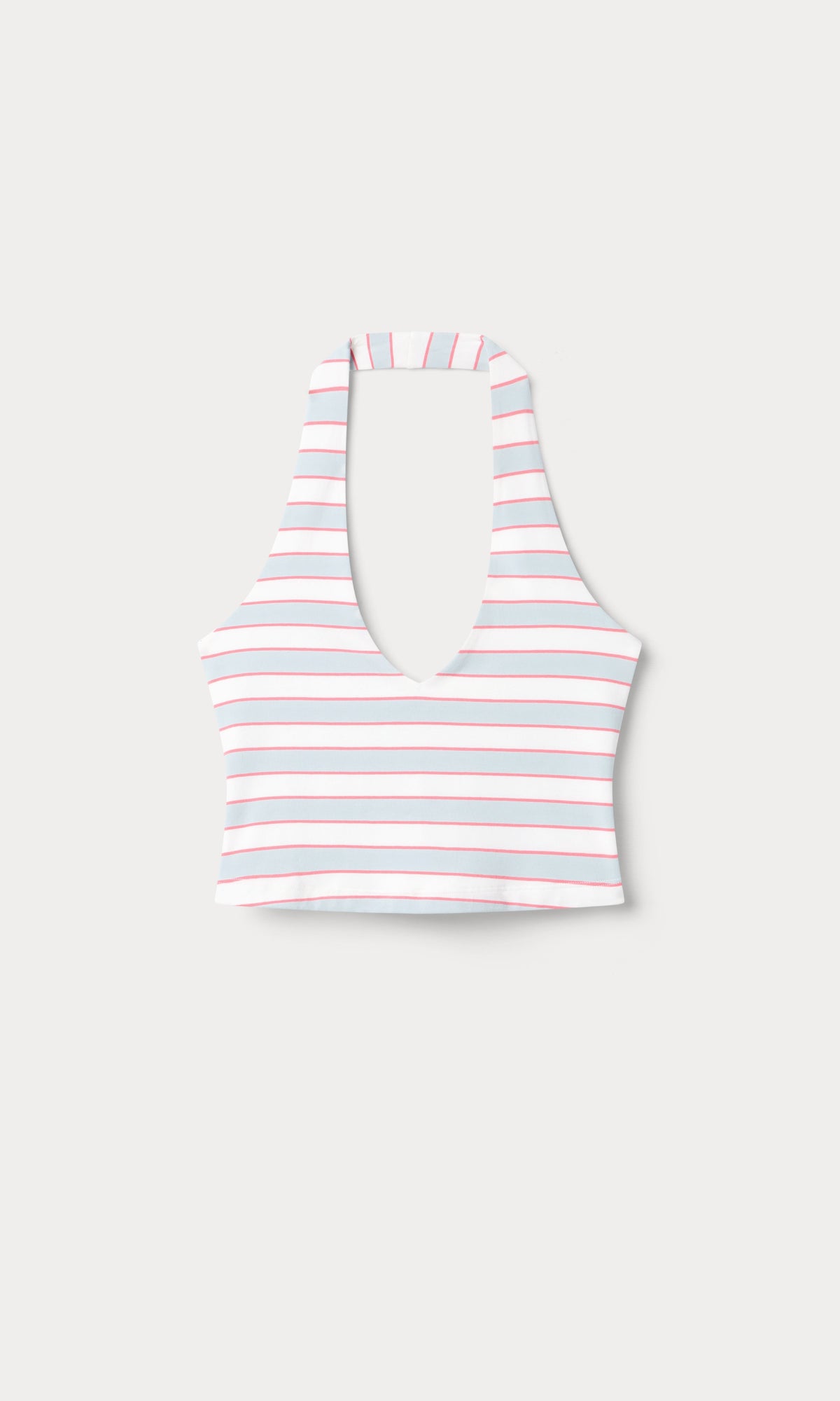 Luxury THE HALTER TANK SKY STRIPE