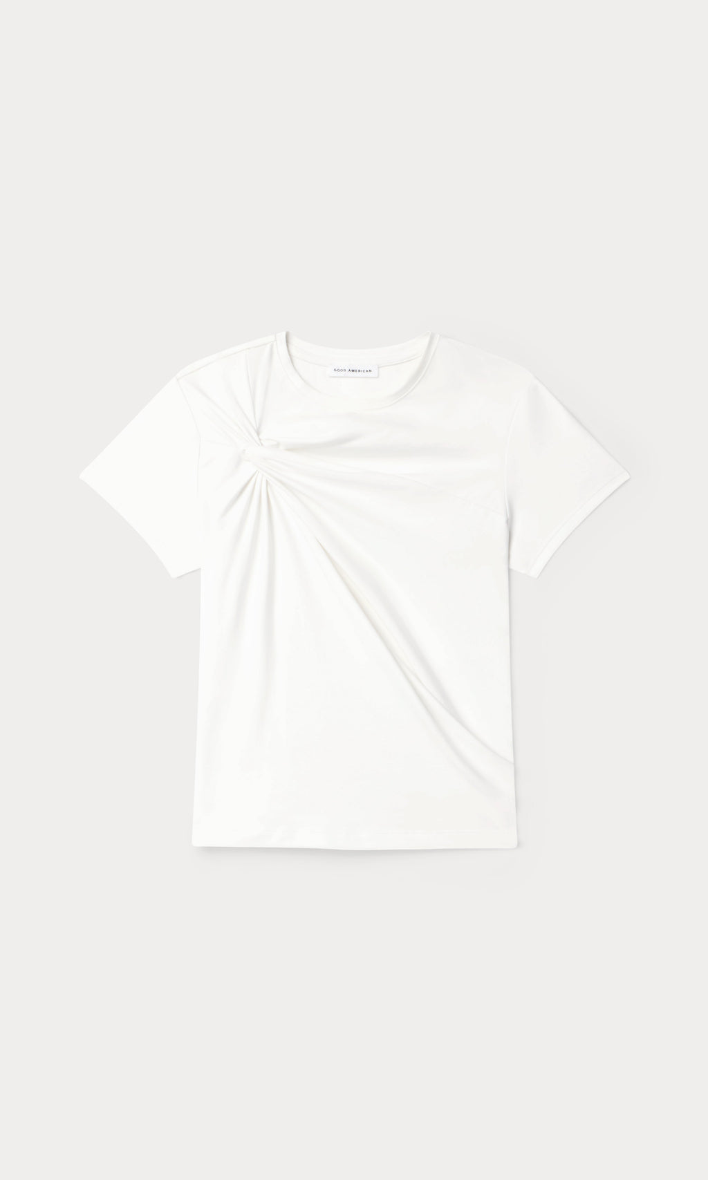 Luxury SUPER STRETCH TWIST TEE WHITE001