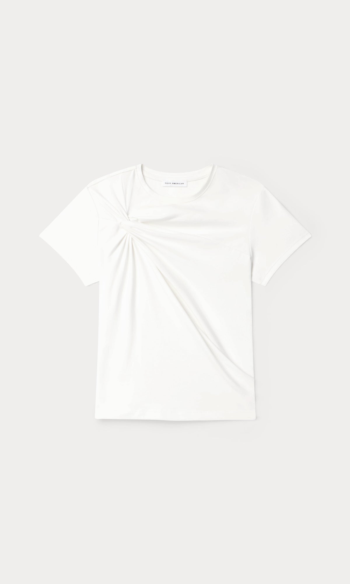 Luxury SUPER STRETCH TWIST TEE WHITE001