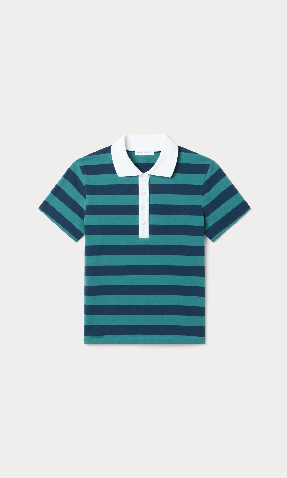 Luxury THE EASY POLO SUMMER STRIPE TEAL