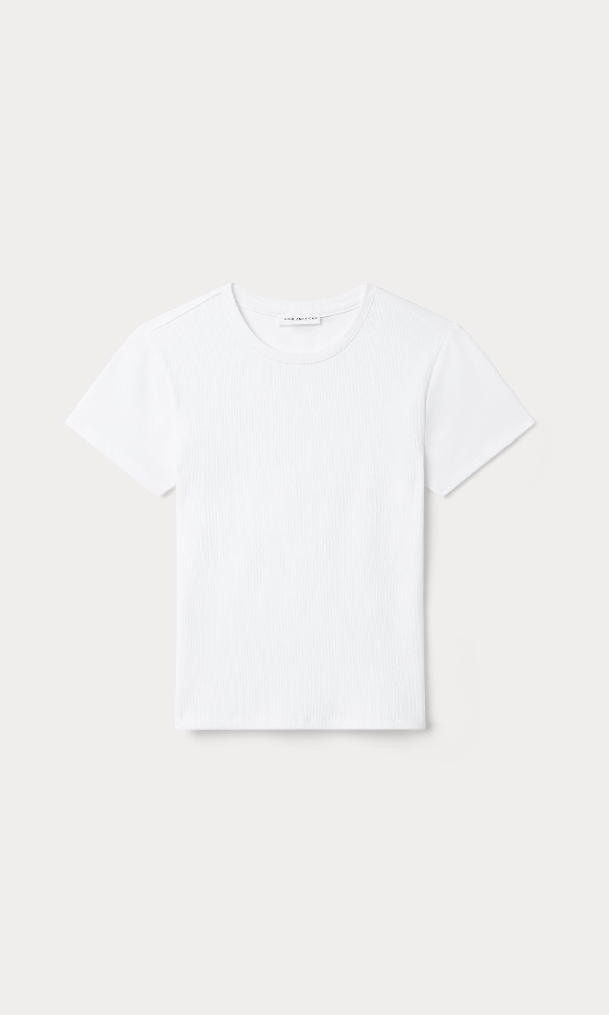 Luxury THE RIB BABY TEE WHITE001