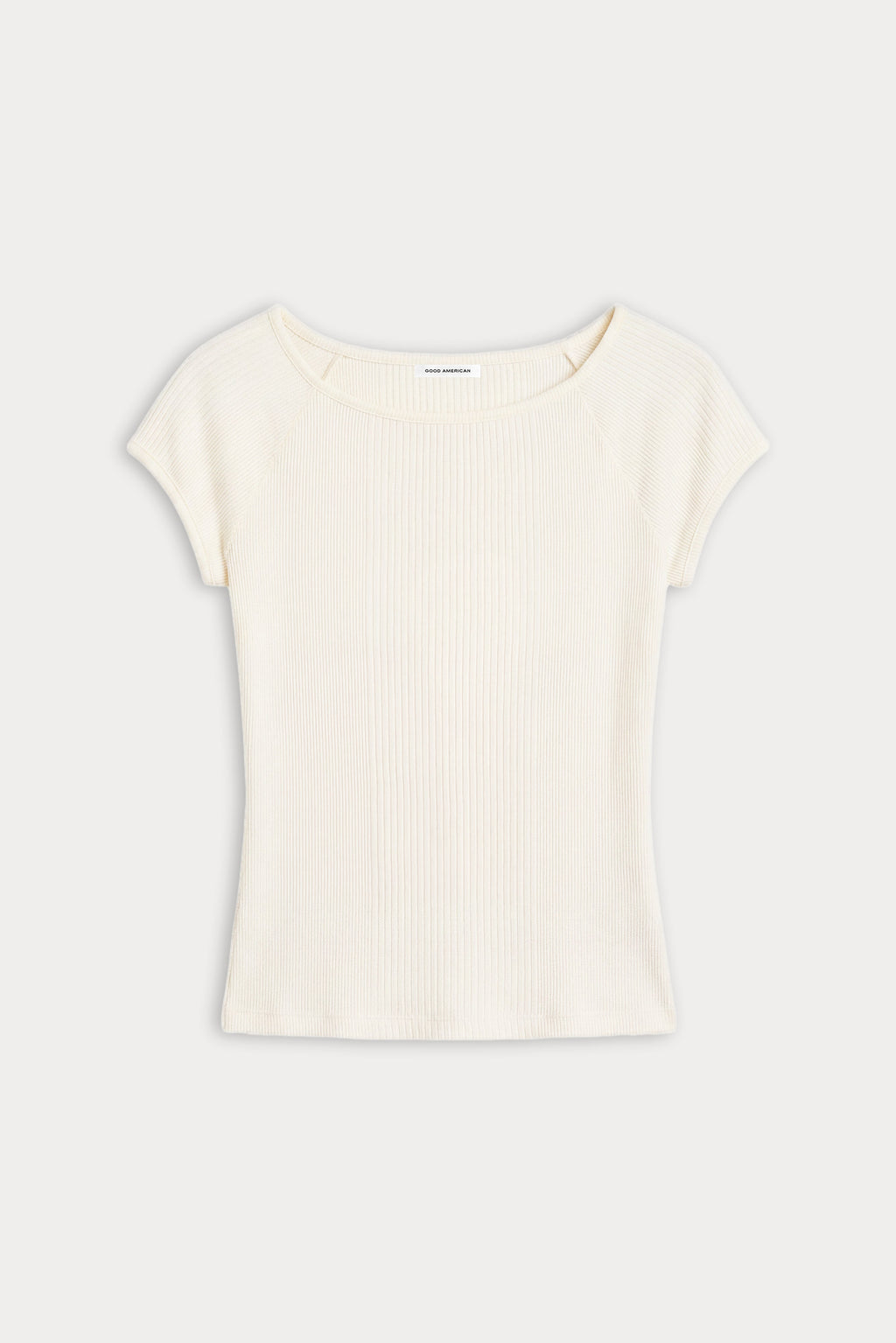 Luxury THE VARIEGATED RIB TOP CHALK