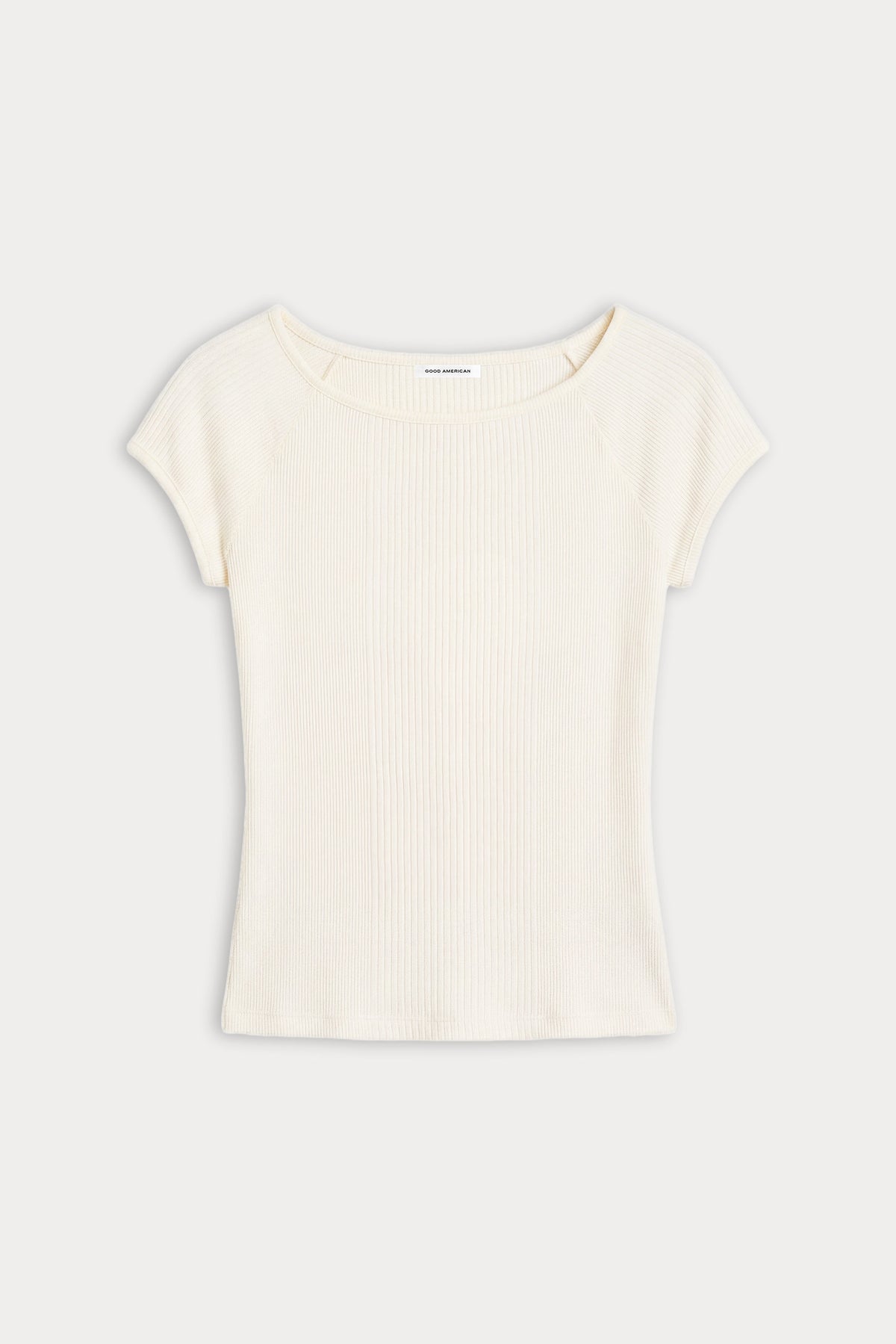 Luxury THE VARIEGATED RIB TOP CHALK