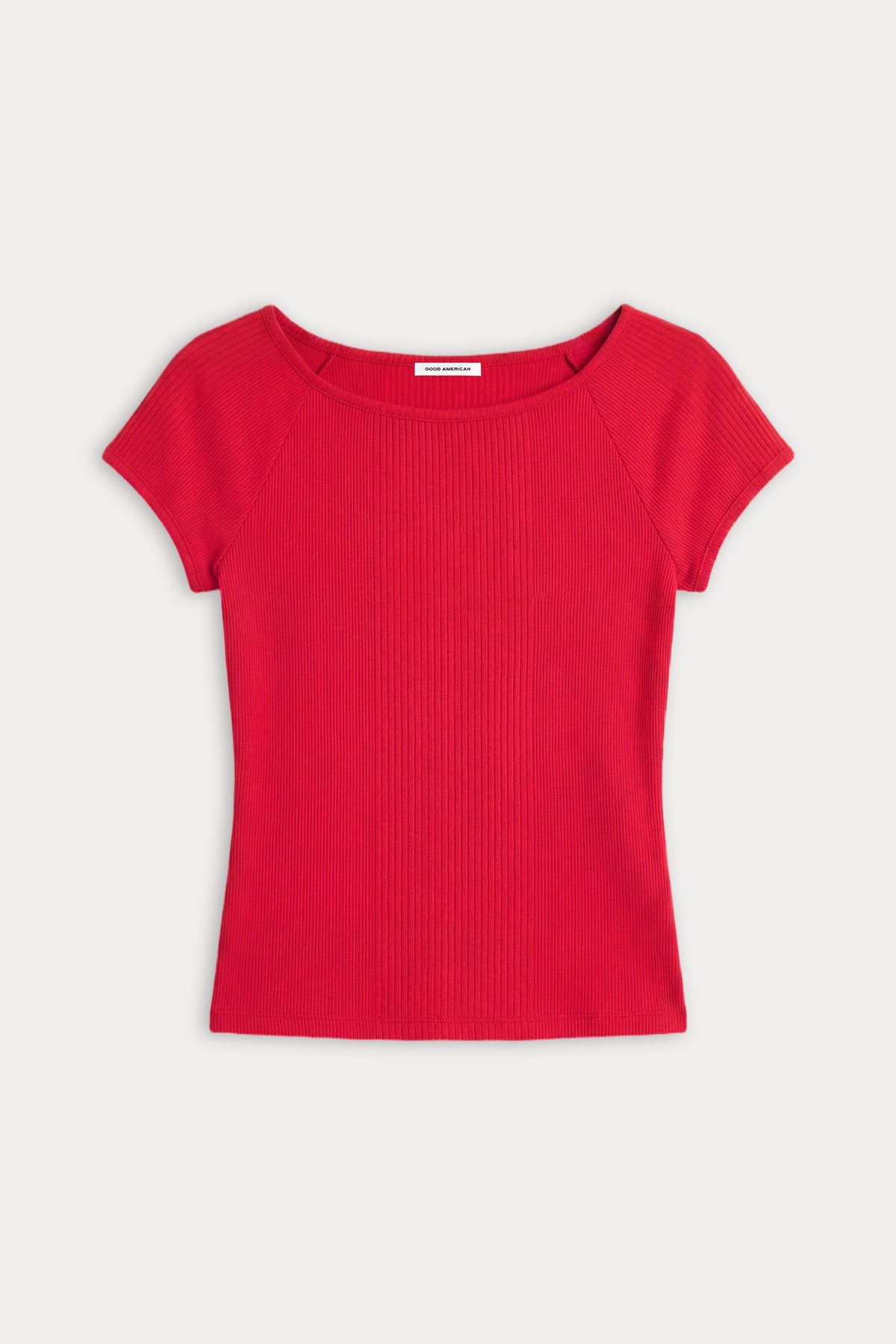 Luxury THE VARIEGATED RIB TOP CRIMSON ROSE