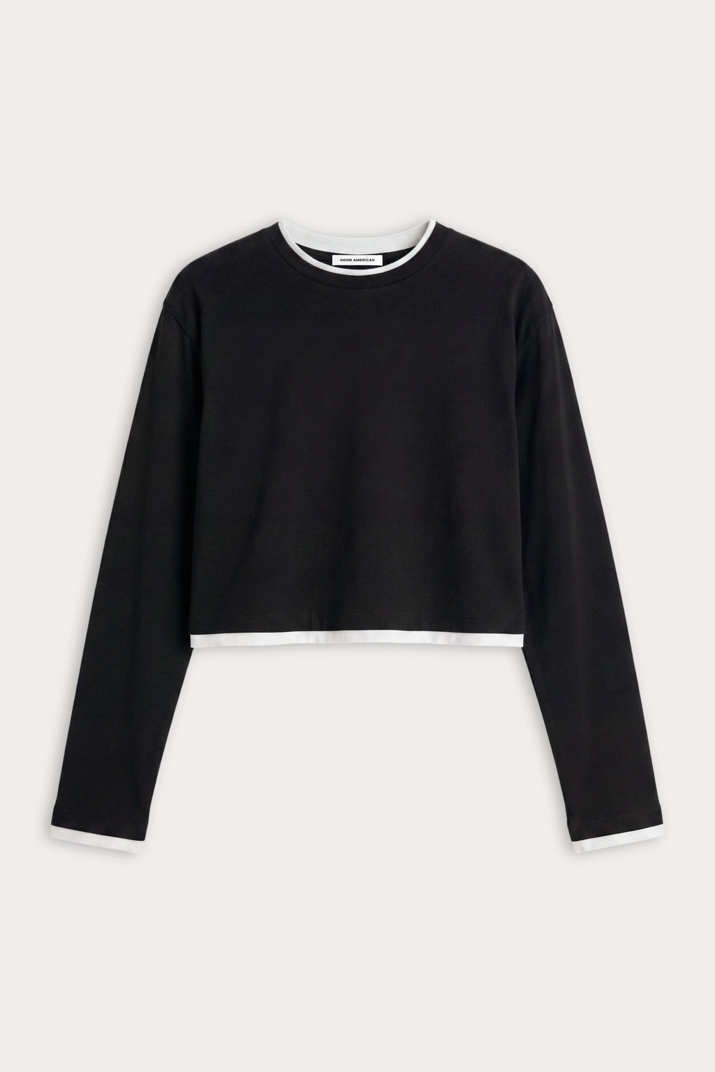 Luxury THE LONG SLEEVE LAYERED TEE BLACK