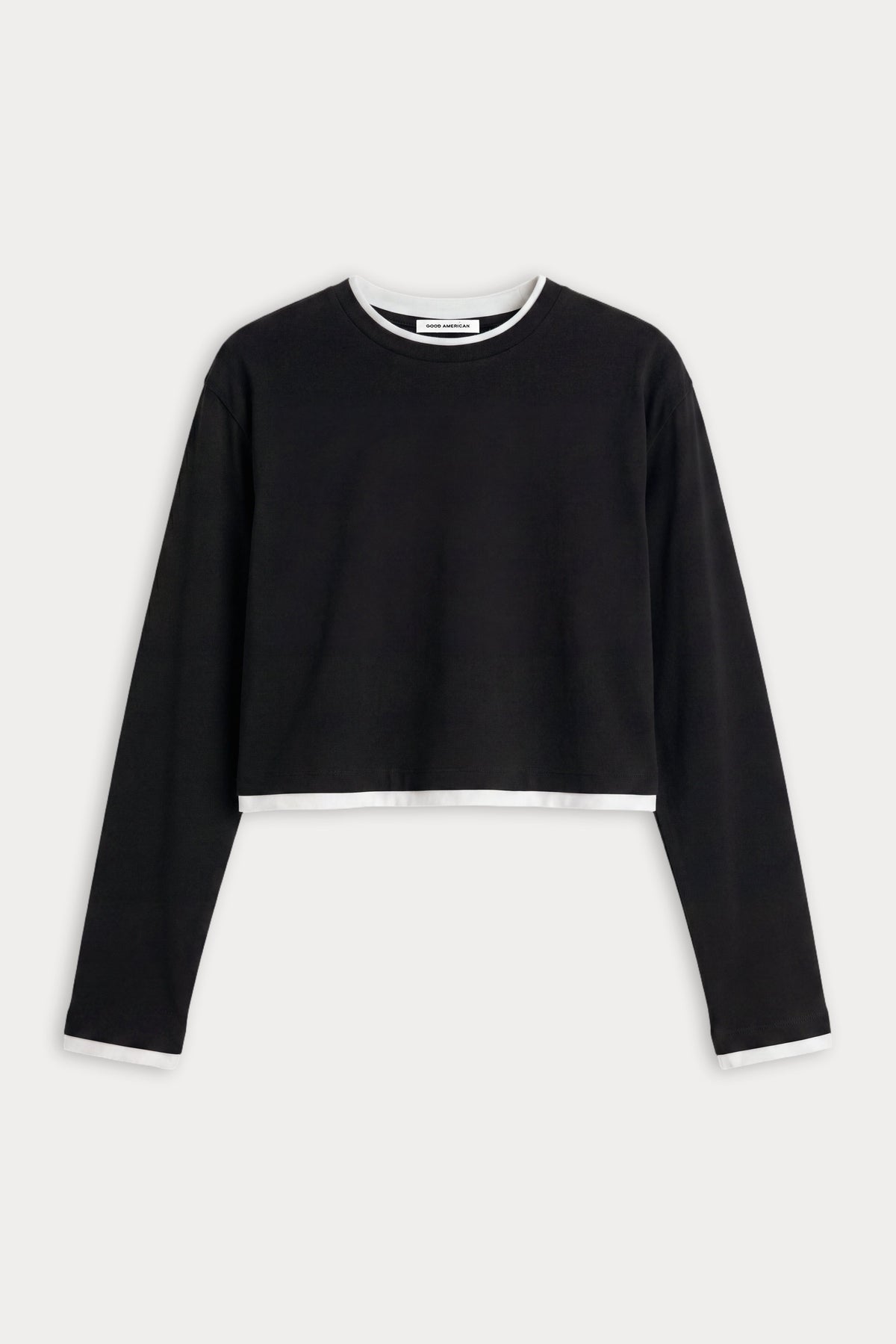 Luxury THE LONG SLEEVE LAYERED TEE BLACK