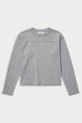 Luxury THE LONG SLEEVE GYM TEE GREY MELANGE