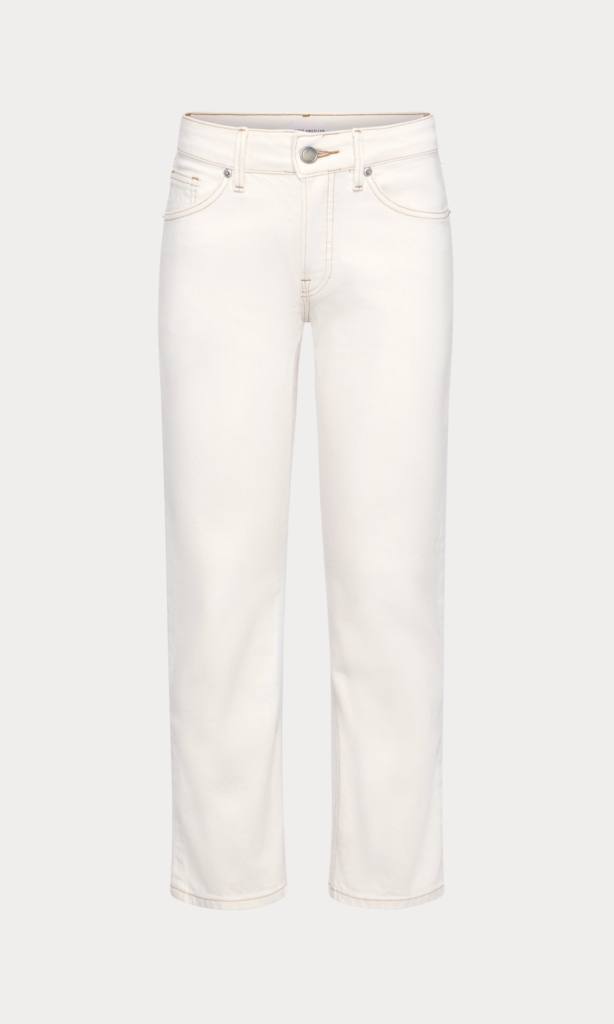 Luxury VINTAGE STRAIGHT ANKLE JEANS ECRU001