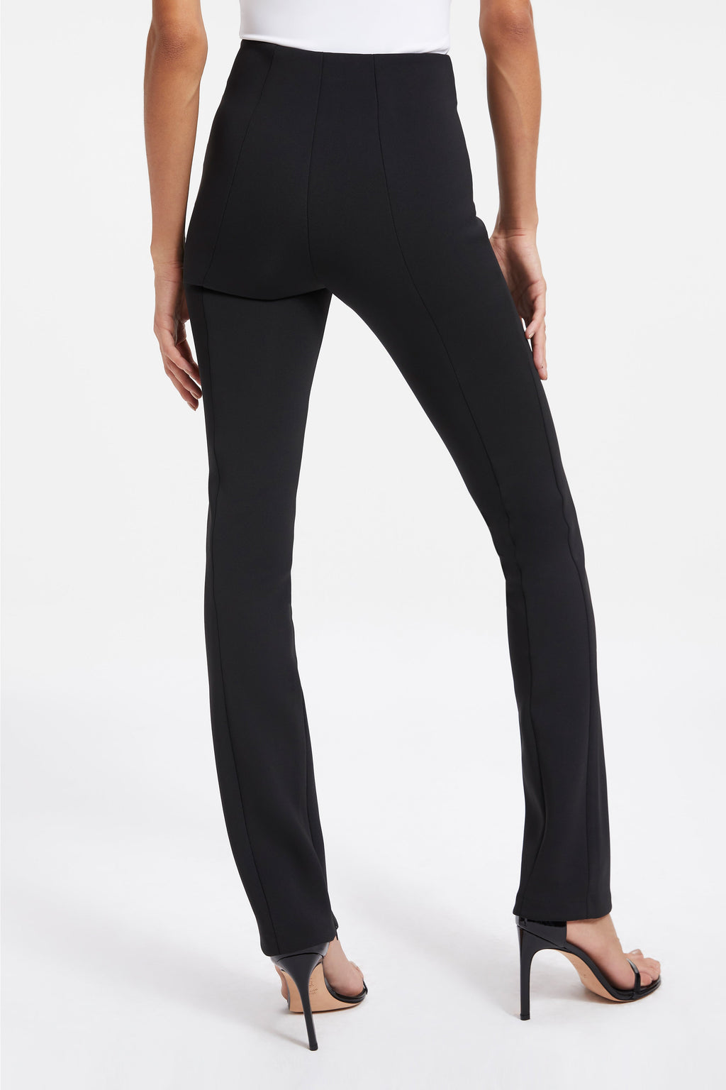 Luxury GOOD WAIST SCUBA PANTS BLACK001