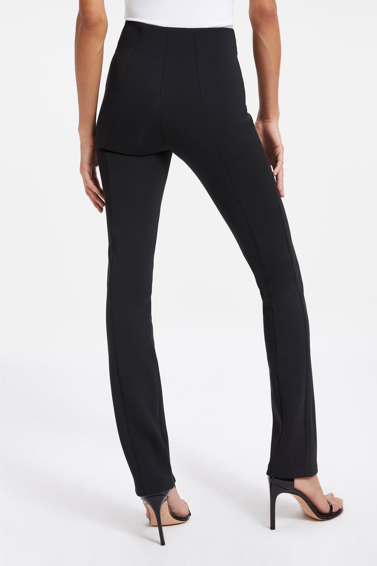 Luxury GOOD WAIST SCUBA PANTS BLACK001
