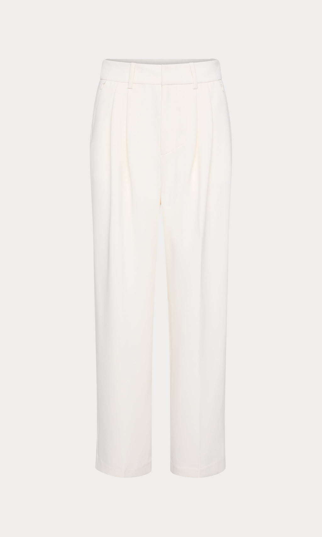 Luxury LUXE SUITING HIGH-RISE CROPPED WIDE LEG TROUSER SOFT SHELL
