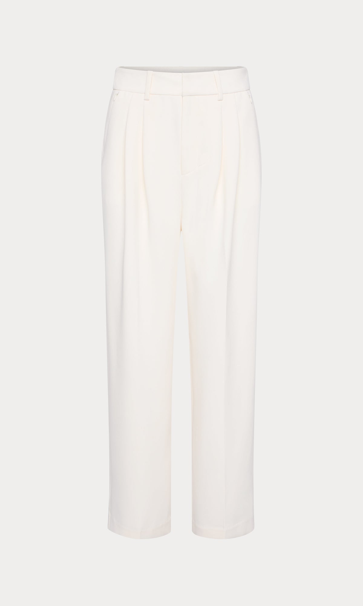 Luxury LUXE SUITING HIGH-RISE CROPPED WIDE LEG TROUSER SOFT SHELL
