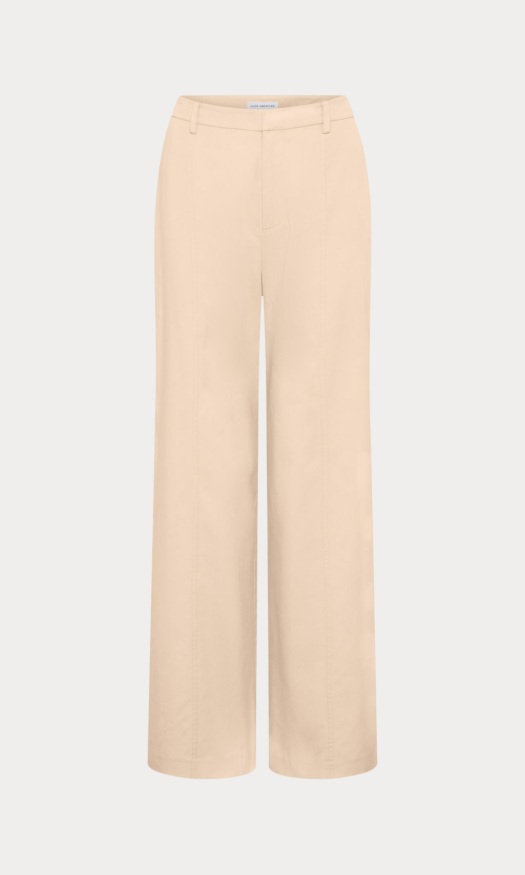 Luxury THE SEAMED WIDE LEG TROUSER LIGHT TAUPE