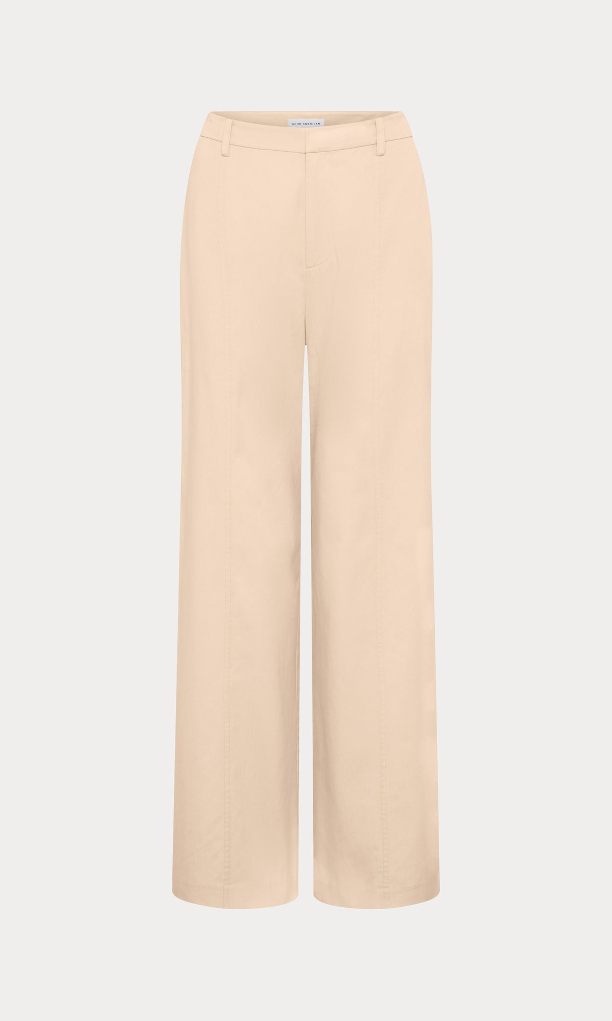 Luxury THE SEAMED WIDE LEG TROUSER LIGHT TAUPE