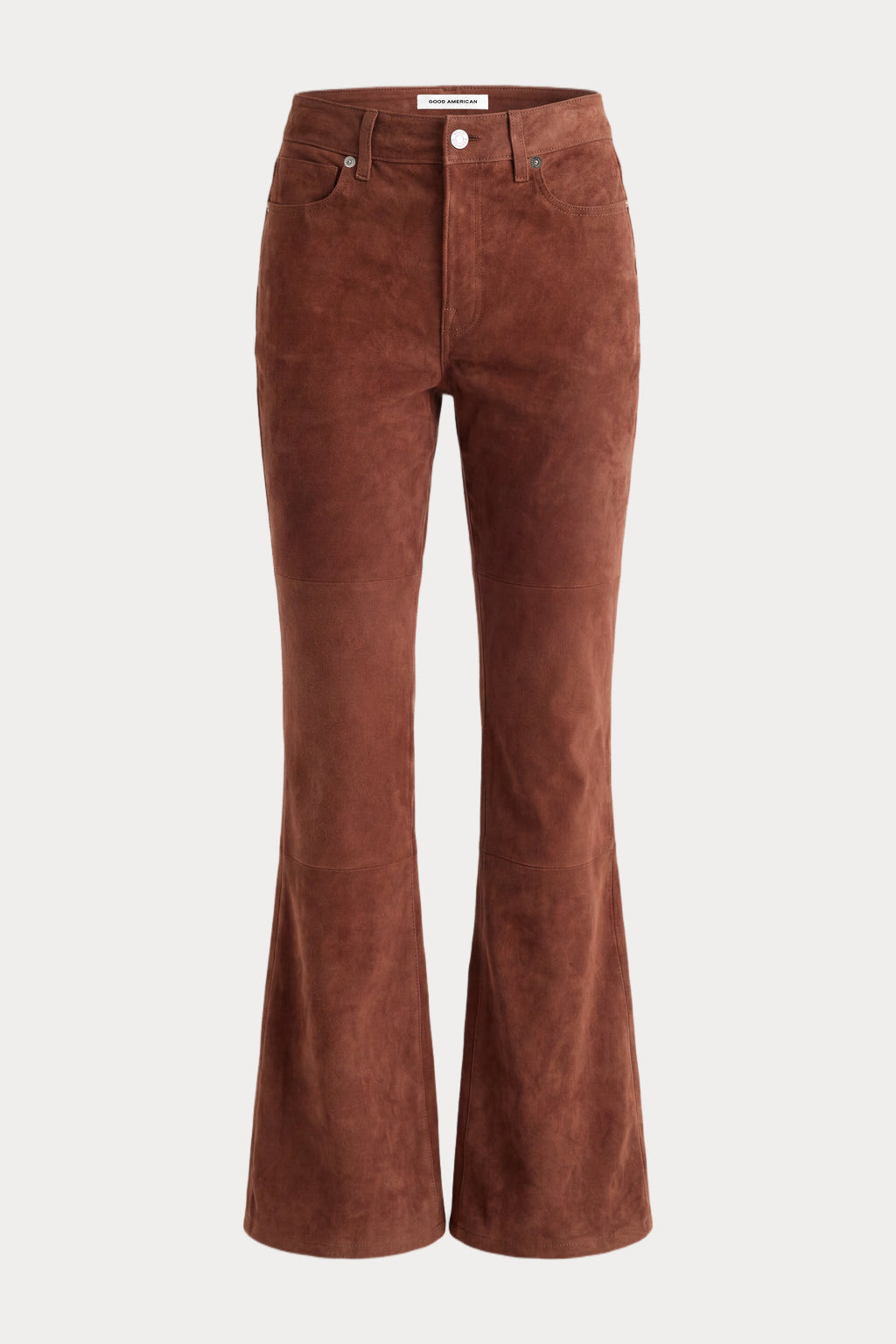 Luxury SUEDE GOOD LEGS FLARE PANT CAFE CLAY