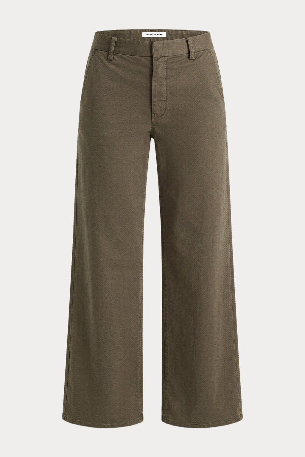 Luxury LOW SLUNG BAGGY TROUSER WASHED FATIGUE GREEN