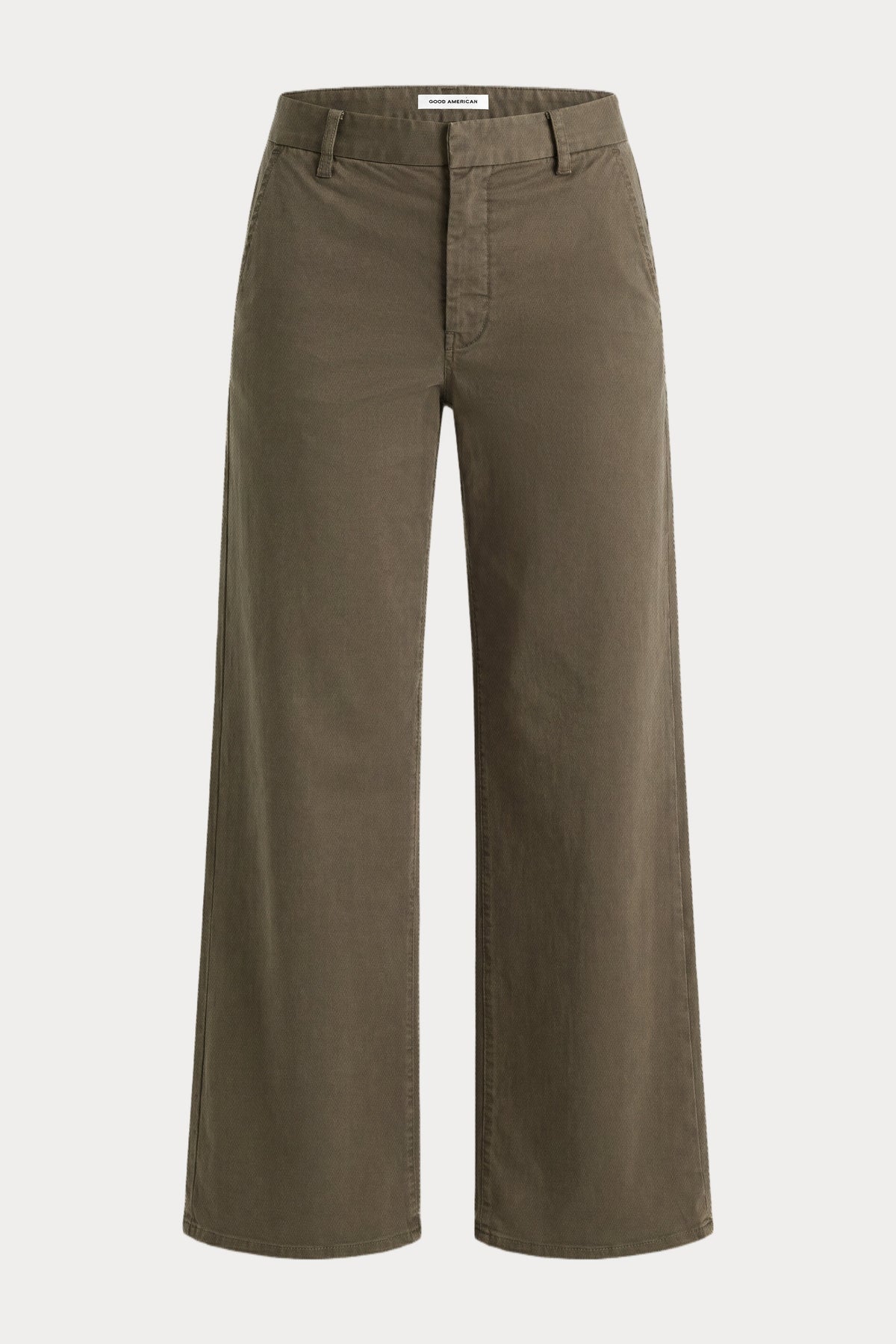 Luxury LOW SLUNG BAGGY TROUSER WASHED FATIGUE GREEN
