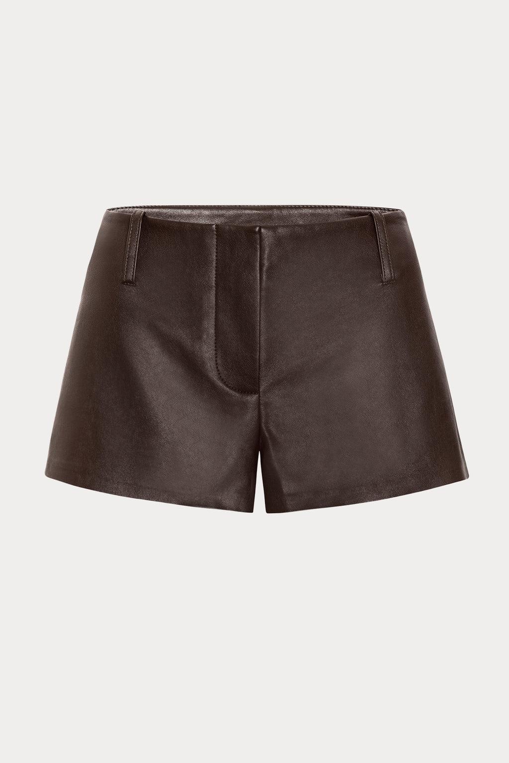 Luxury THE BETTER THAN LEATHER TROUSER SHORT DEEP CHOCOLATE