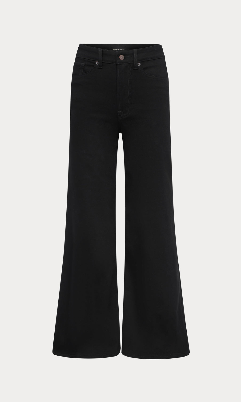Luxury NEVER FADE GOOD WAIST PALAZZO JEANS BLACK