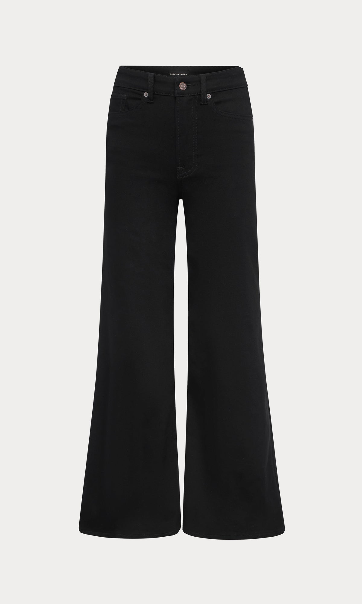 Luxury NEVER FADE GOOD WAIST PALAZZO JEANS BLACK
