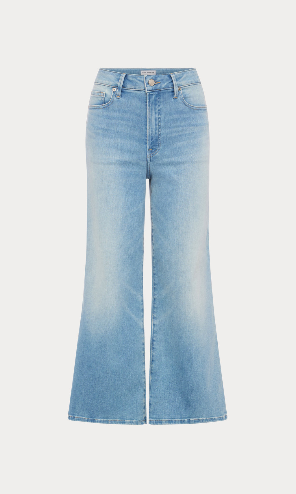 Luxury SOFT TECH GOOD WAIST PALAZZO CROPPED JEANS INDIGO1225