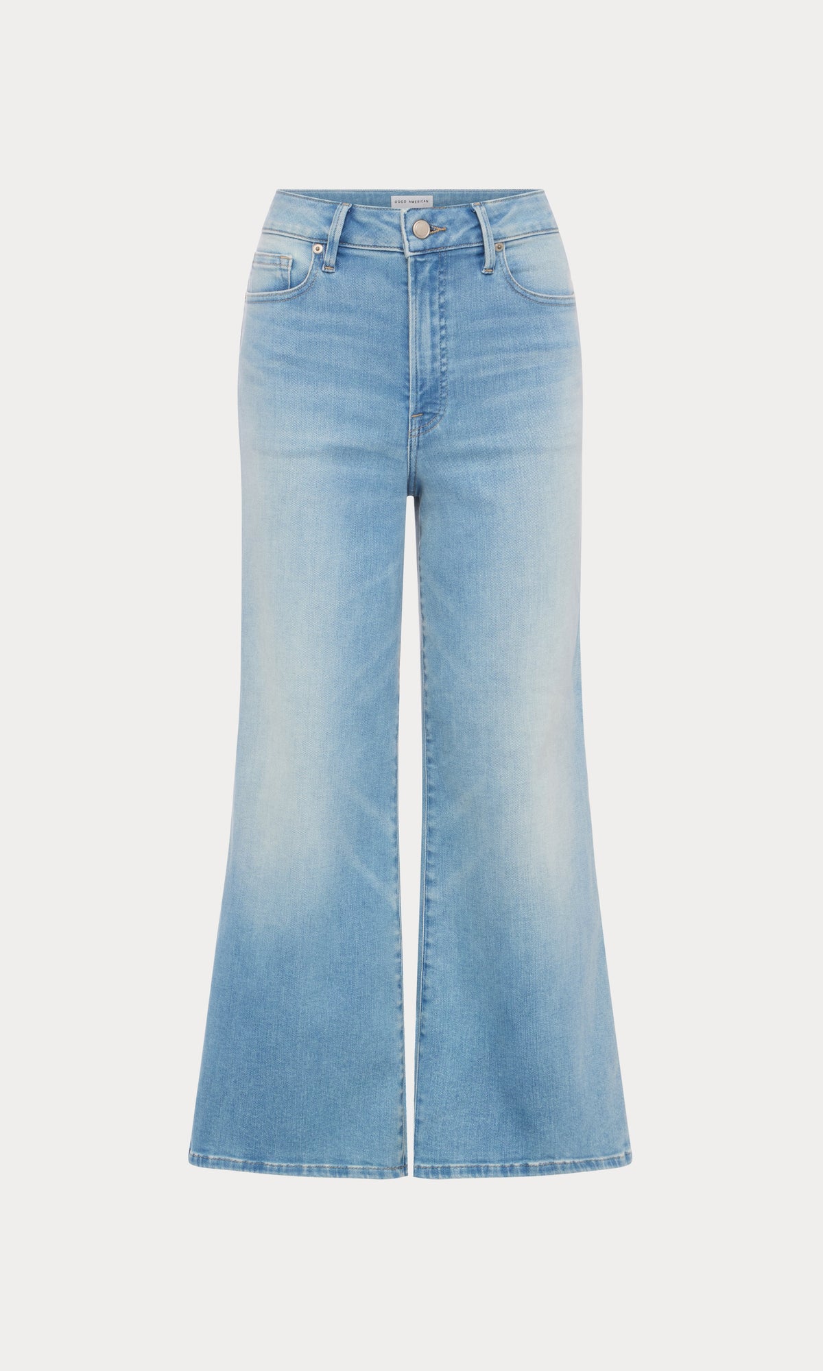 Luxury SOFT TECH GOOD WAIST PALAZZO CROPPED JEANS INDIGO1225