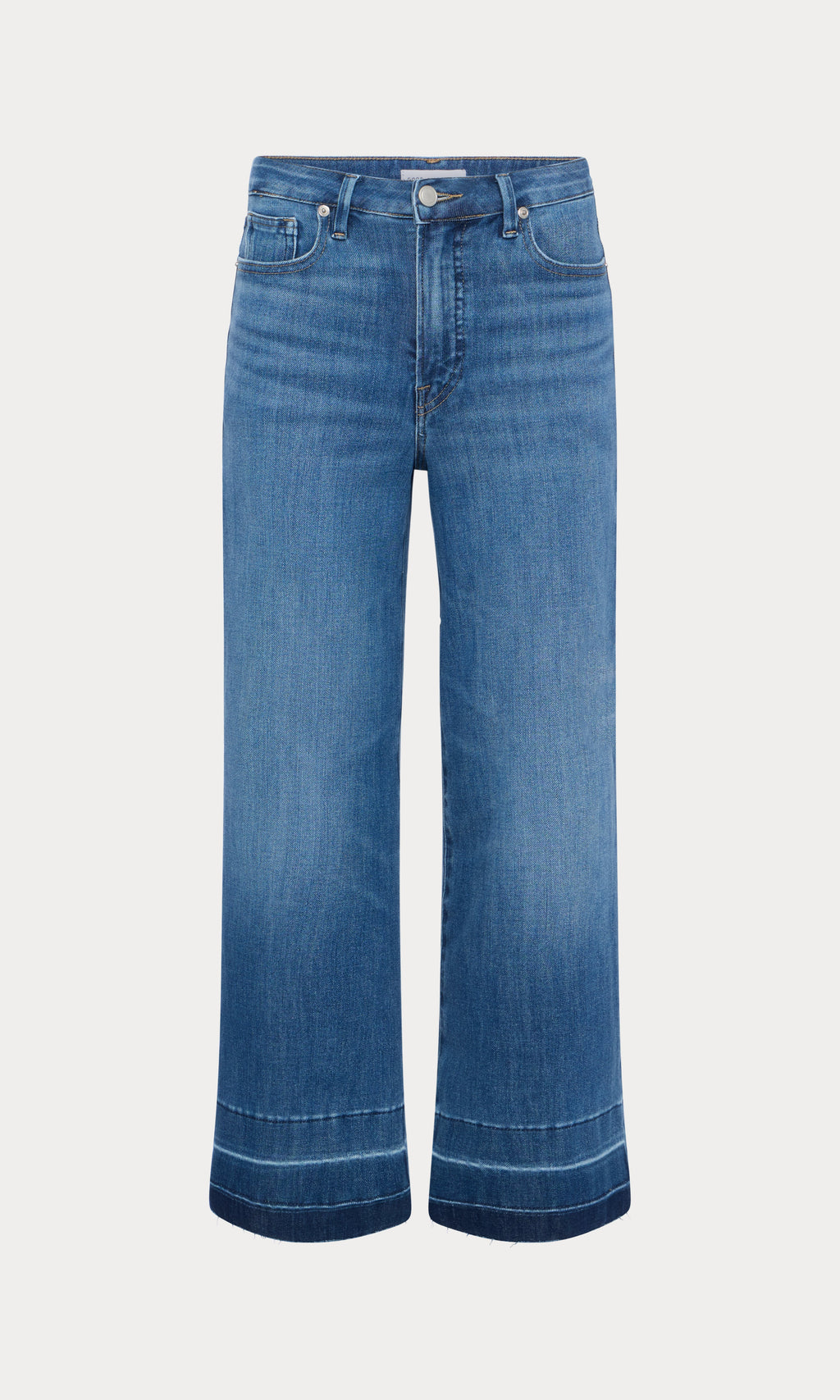 Luxury SOFT TECH GOOD WAIST PALAZZO CROPPED JEANS INDIGO1213