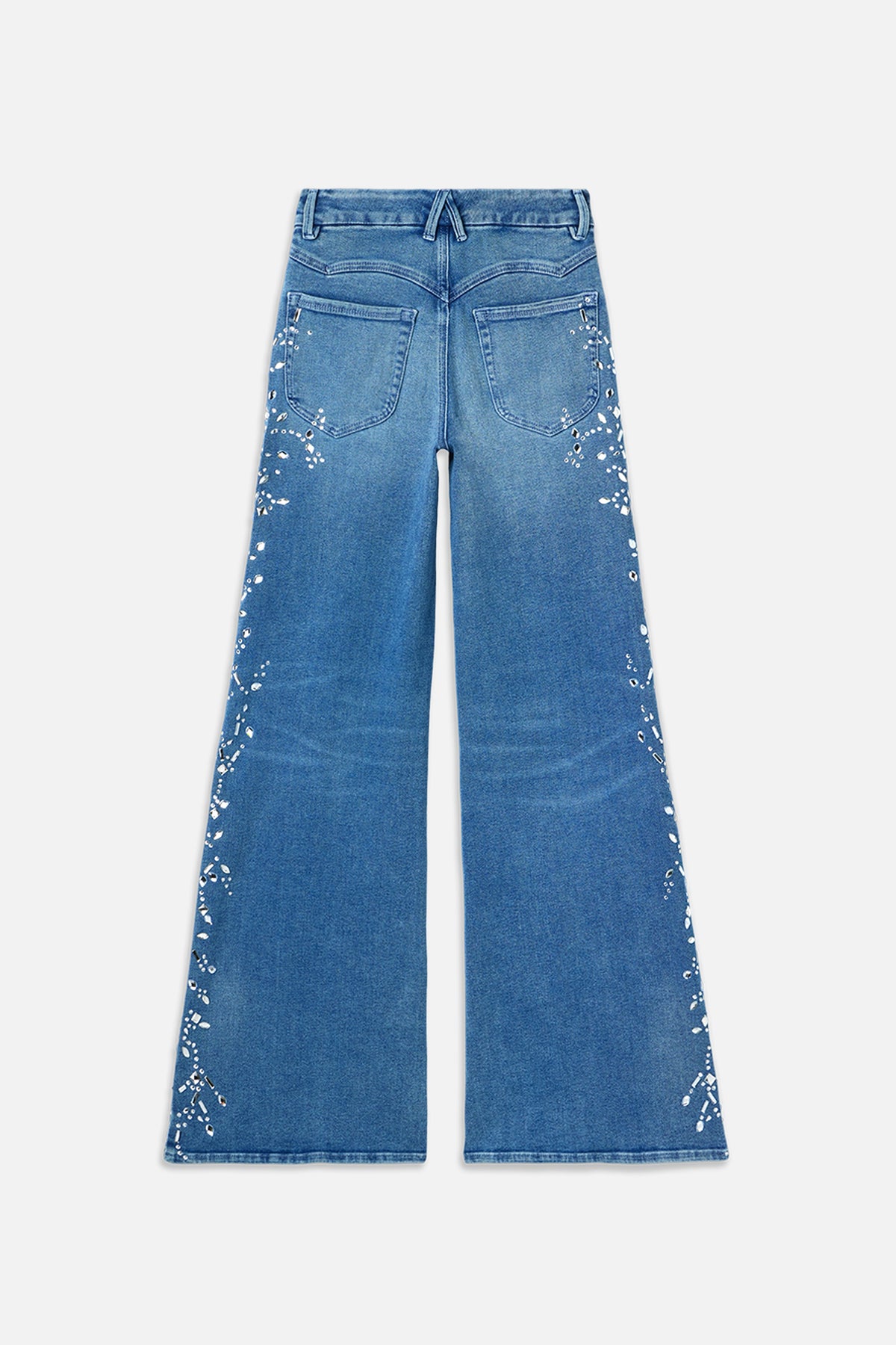 Luxury DOLLY JOLEANS CRYSTAL WIDE JEANS INDIGO1089