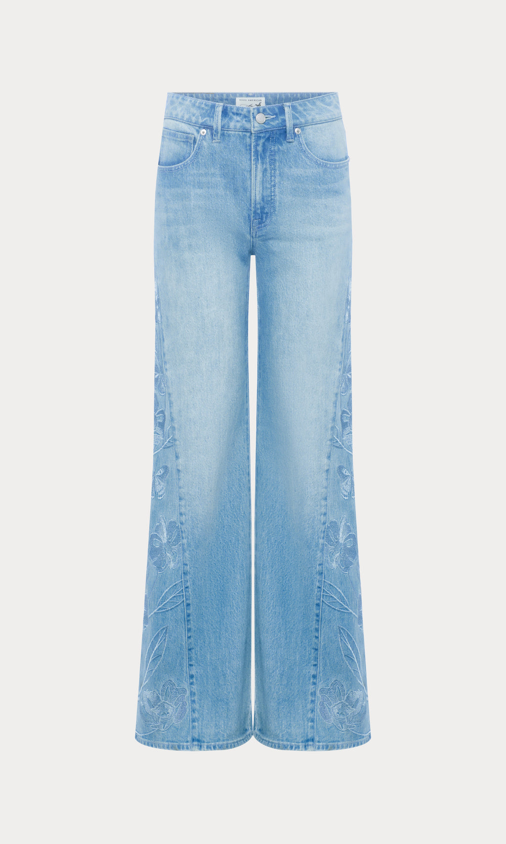Luxury DOLLY JOLEANS EMBROIDERED GOOD WAIST PALAZZO JEANS INDIGO1202