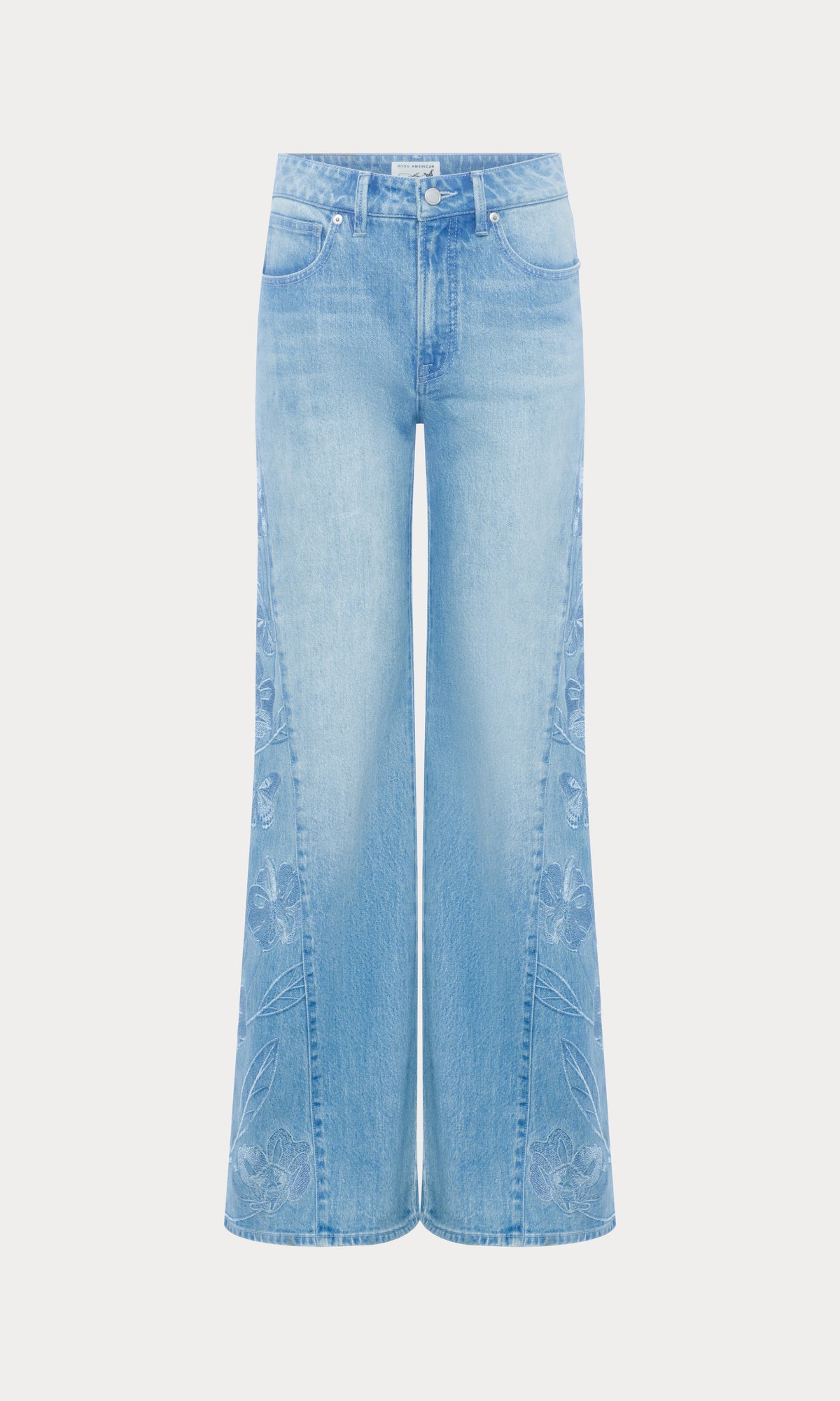 Luxury DOLLY JOLEANS EMBROIDERED GOOD WAIST PALAZZO JEANS INDIGO1202