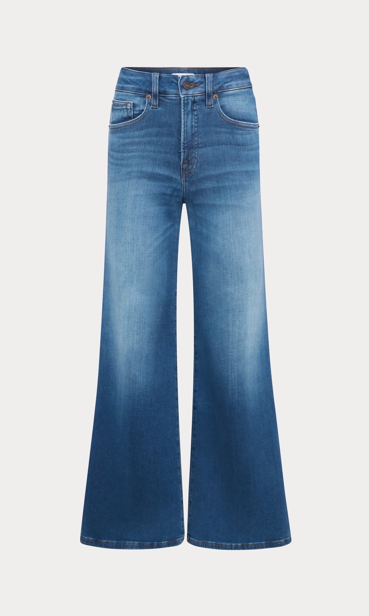 Luxury SOFT TECH GOOD WAIST PALAZZO JEANS INDIGO1233