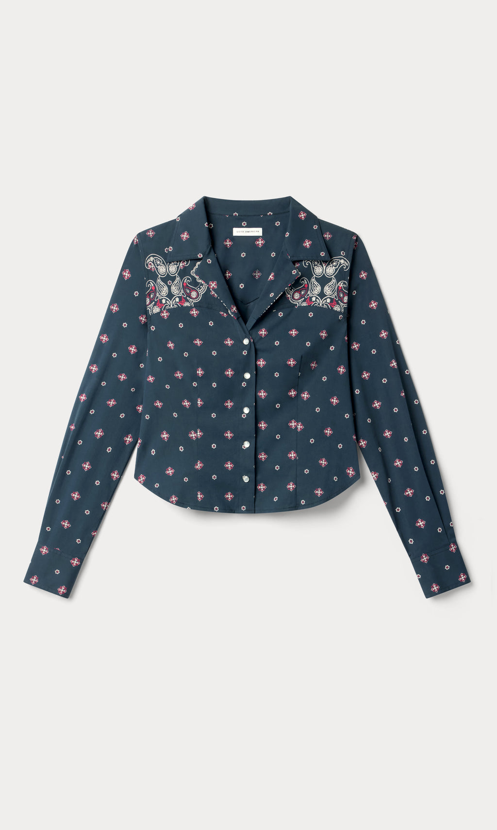 Luxury DOLLY TAILORED POPLIN SHIRT NEW NAVY BANDANA PRINT