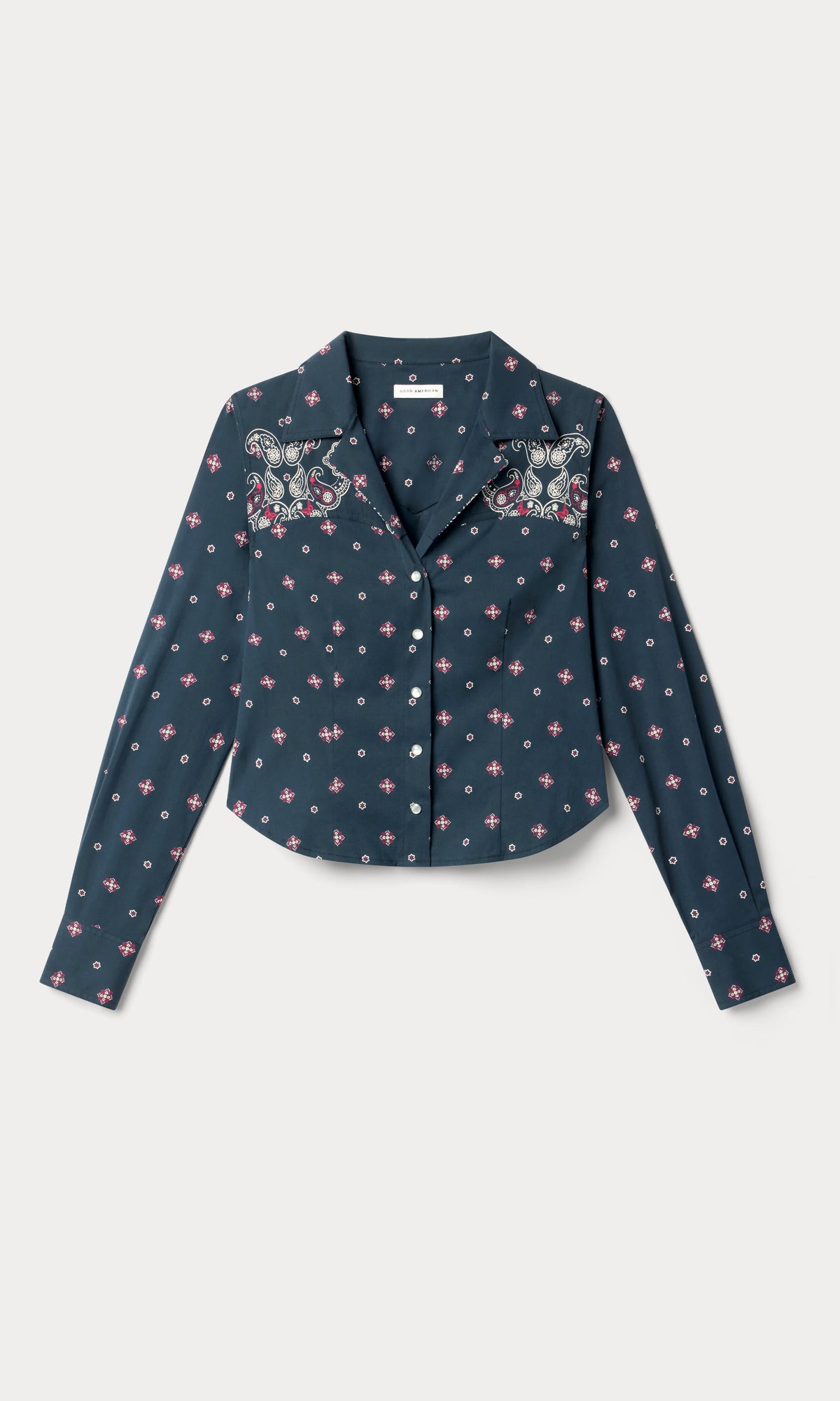 Luxury DOLLY TAILORED POPLIN SHIRT NEW NAVY BANDANA PRINT