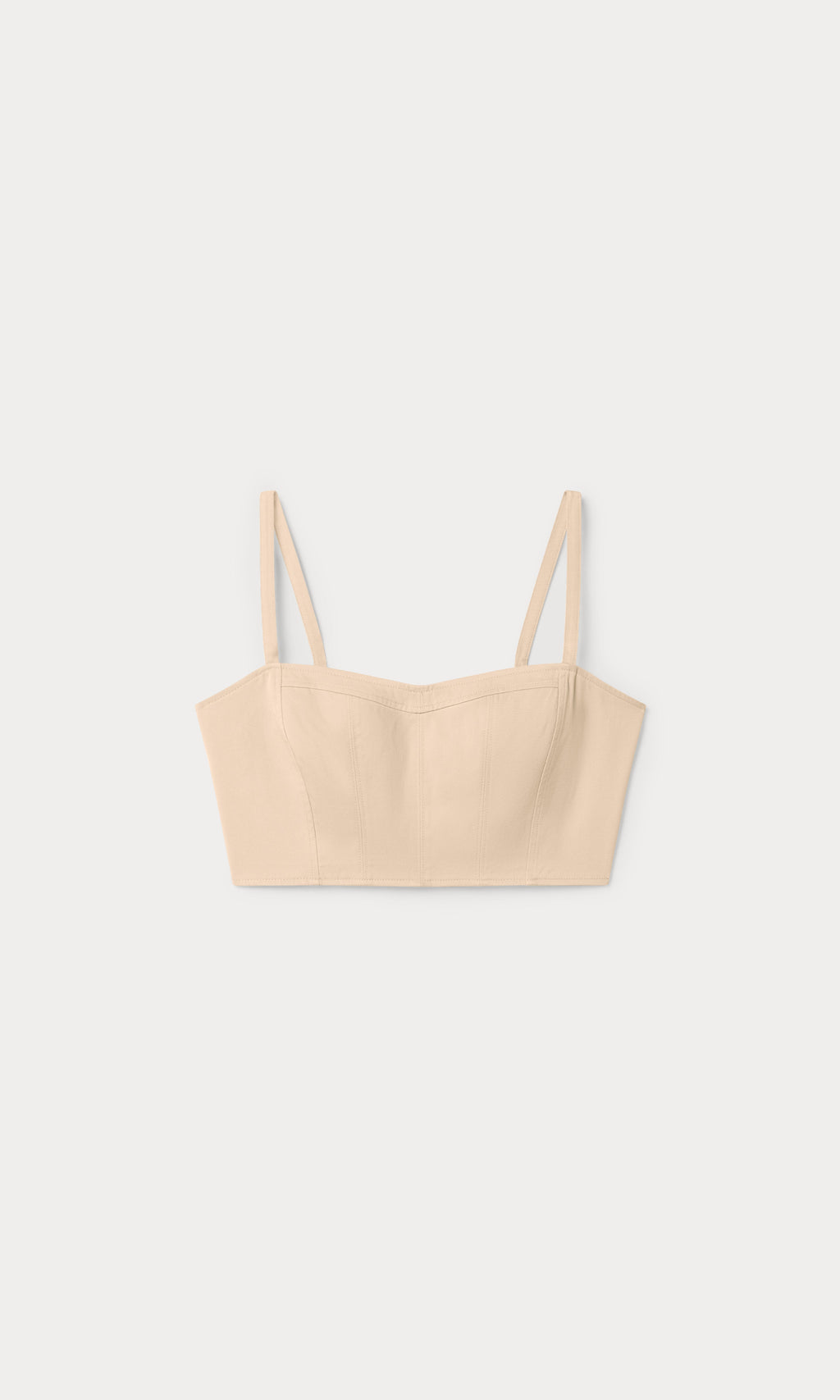 Luxury THE BUSTIER TOP LIGHT TAUPE